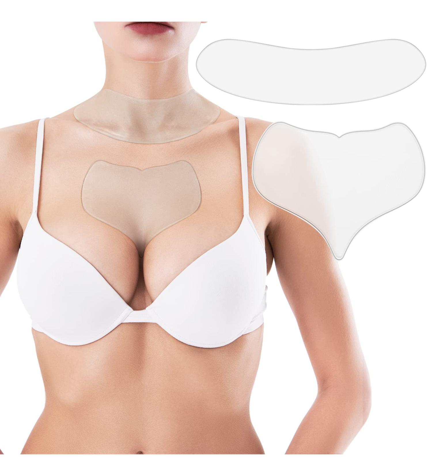 Reusable Anti-Fold Silicone Neck Pads - Overnight Cleavage Support for Women & Girls | Breast Fold Patches - Buy Online on GoSupps.com