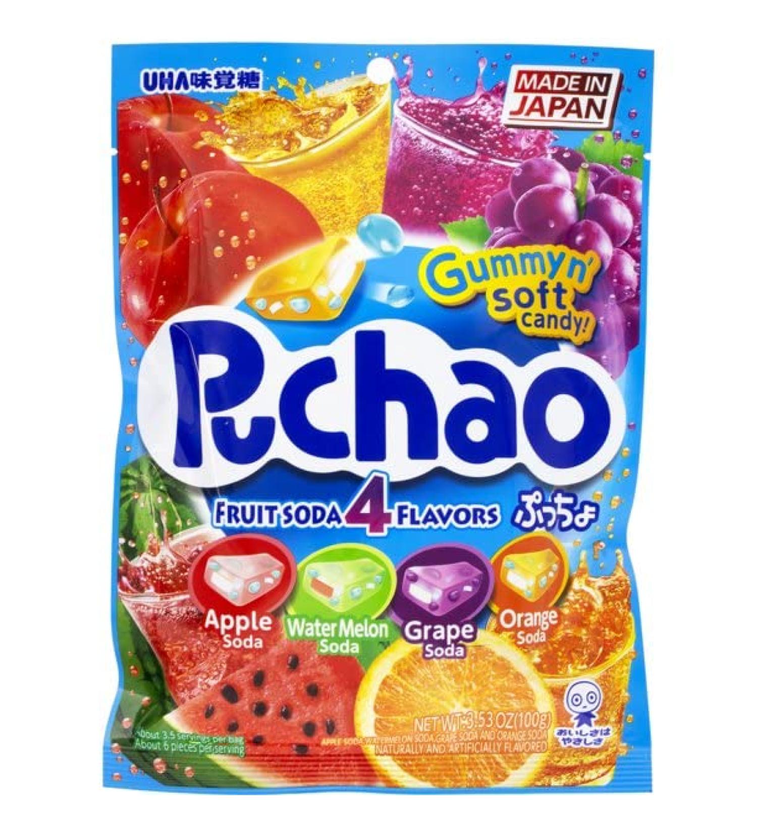 UHA Puchao Mix 4 Fruit Soda Gummy & Chewy Candy - Buy Online on GoSupps.com