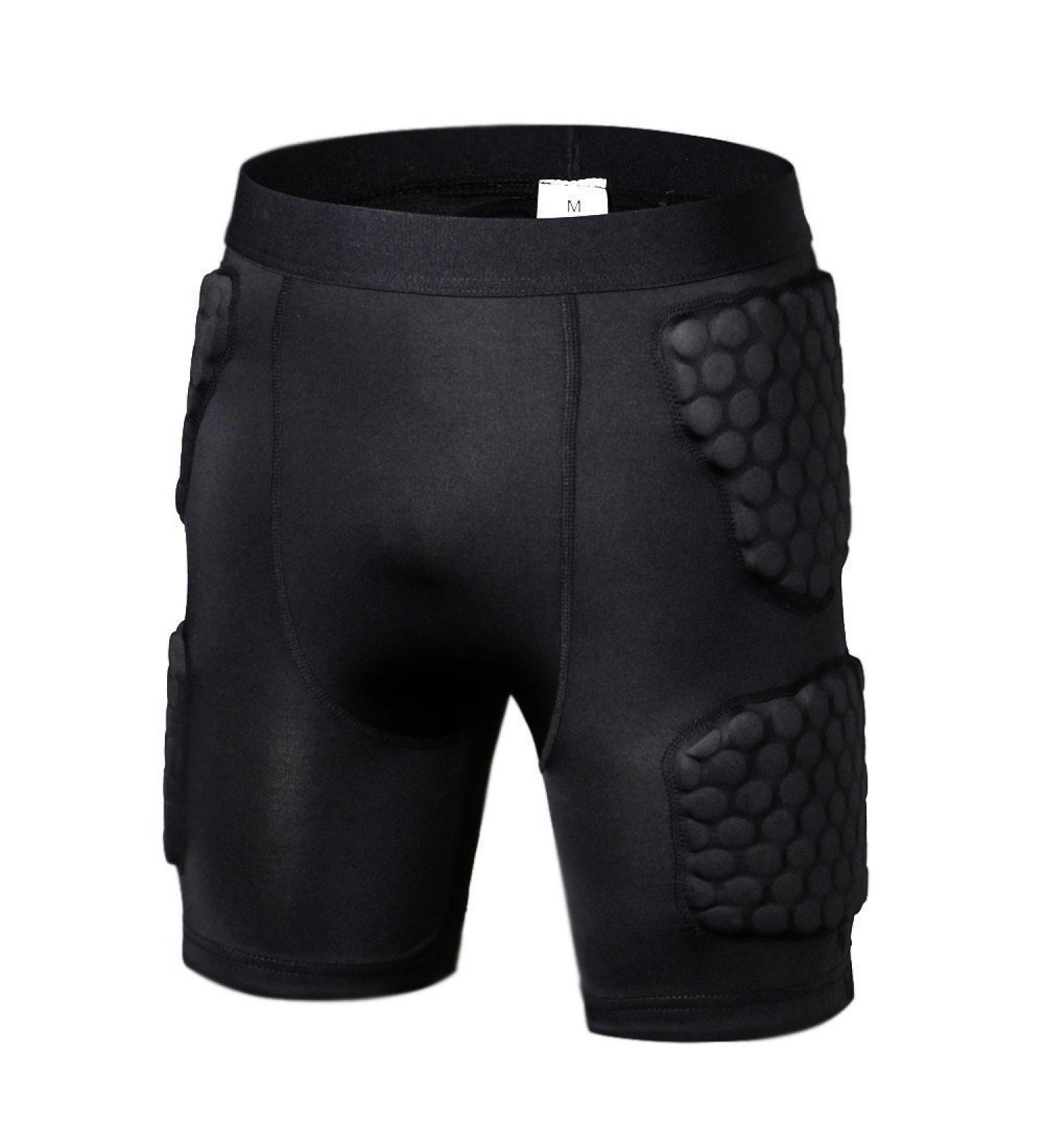 TUOY Padded Compression Shorts 5-Pads Football Girdle Hip Thigh Protector | Adult Medium Black - Buy Online on GoSupps.com