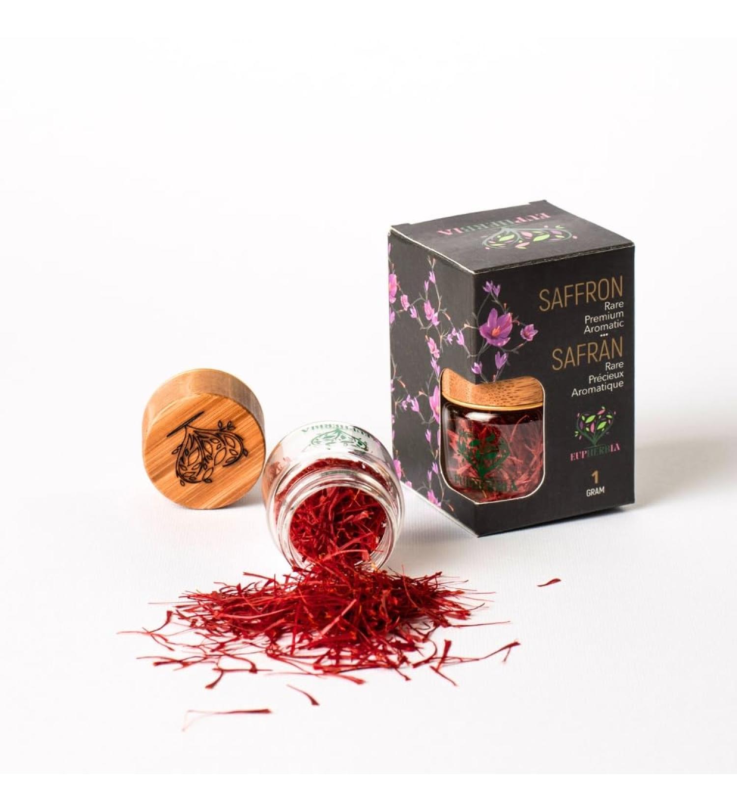 Saffron Grade A+ All Red Saffron Threads Pure Premium Aromatic 100% Natural Hand Harvested Red Gold Spice for Culinary Delights Kosher Certified 1 Gram - Buy Online on GoSupps.com
