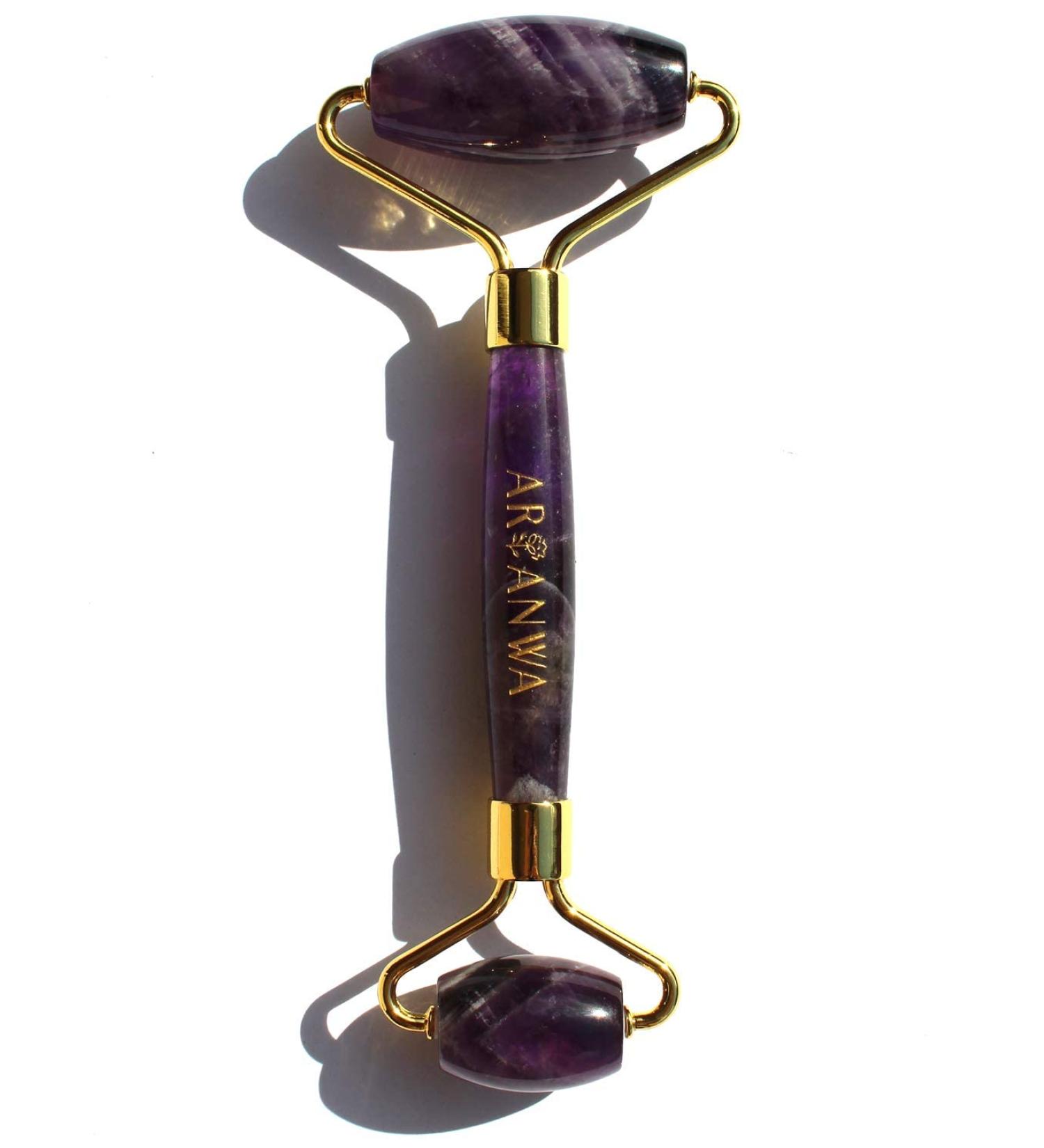 ARI ANWA Skincare Amethyst Roller | 100% Natural Healing Crystal for Anti-Aging & Radiant Skin - Buy Online on GoSupps.com