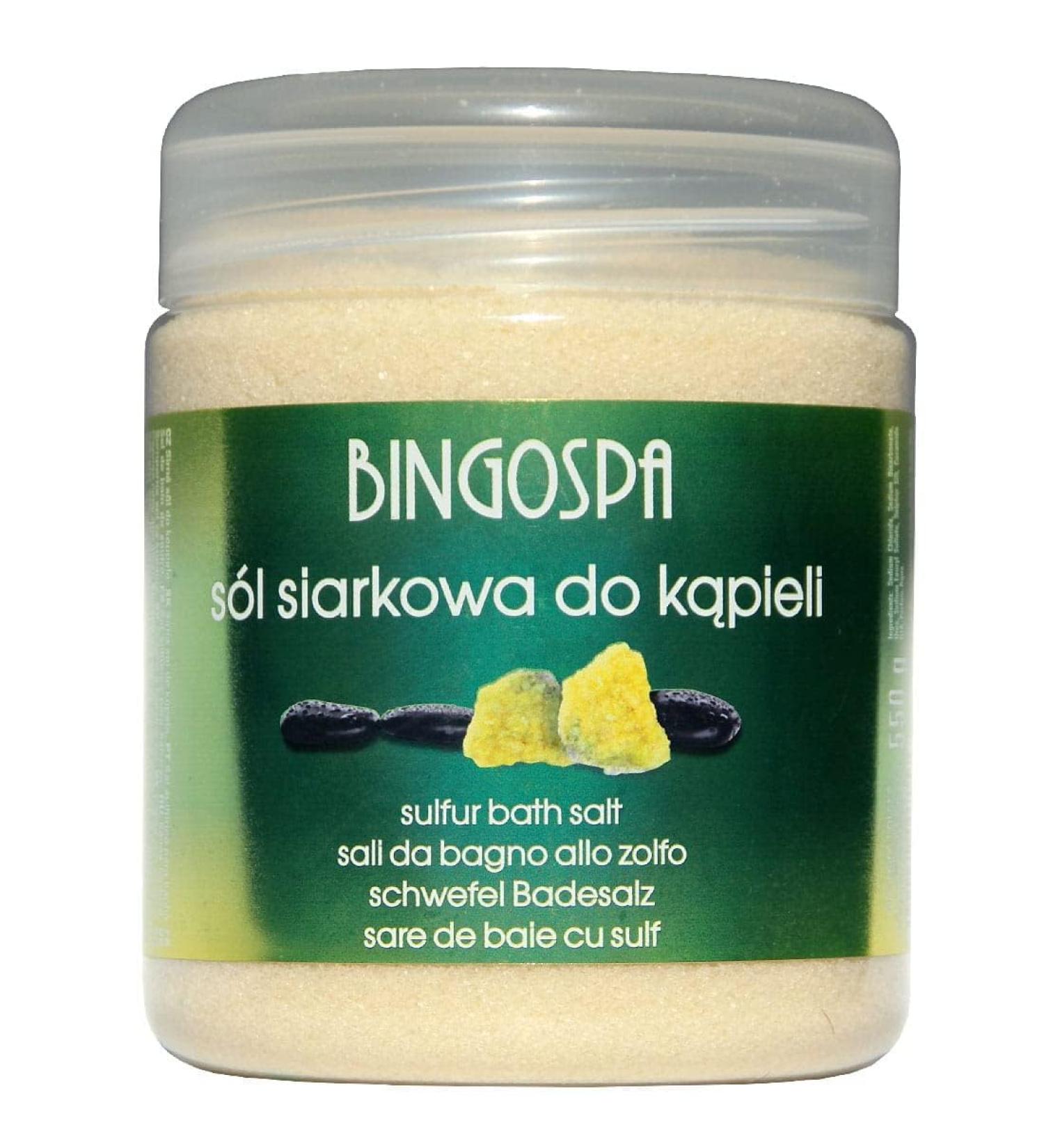 BINGOSPA Sulphur Salt for Skin Inflammation & Callus - 550g | Natural Healing & Soothing Treatment - Buy Online on GoSupps.com