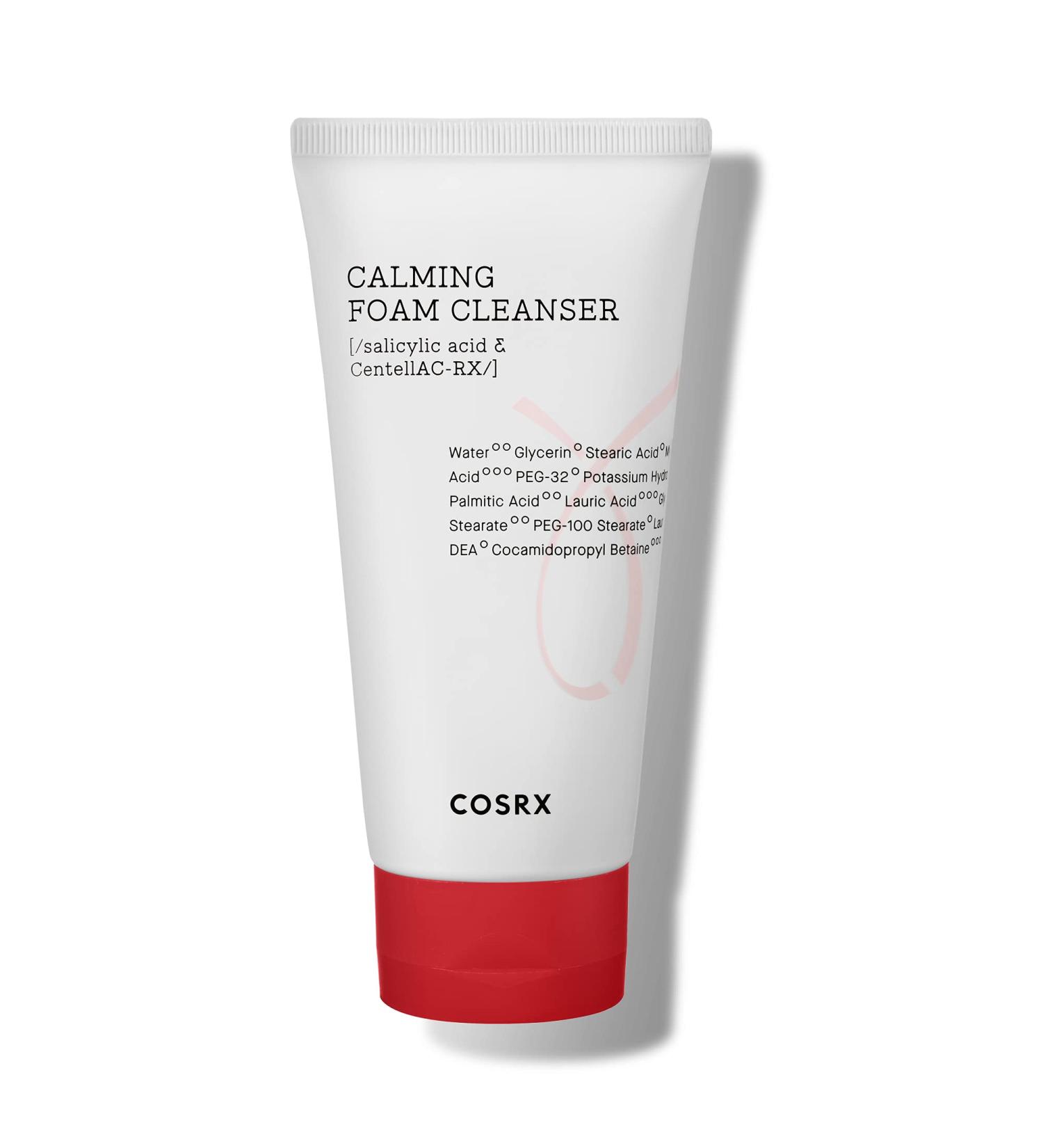 COSRX AC Collection Calming Foam Cleanser 150ml - Gentle Facial Cleanser for Acne Prone & Sensitive Skin | Korean Skincare, Paraben-Free - Buy Online on GoSupps.com