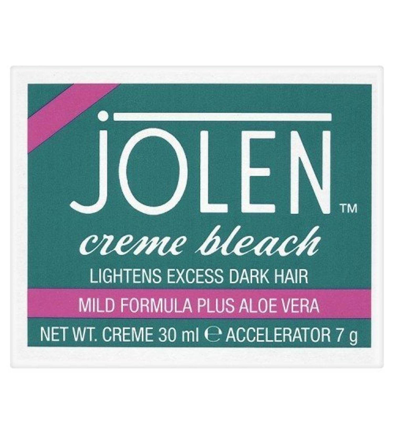 Jolen Aloe Vera Bleaching Cream, Extra Hair, Gentle Formula - The 30ml Jar