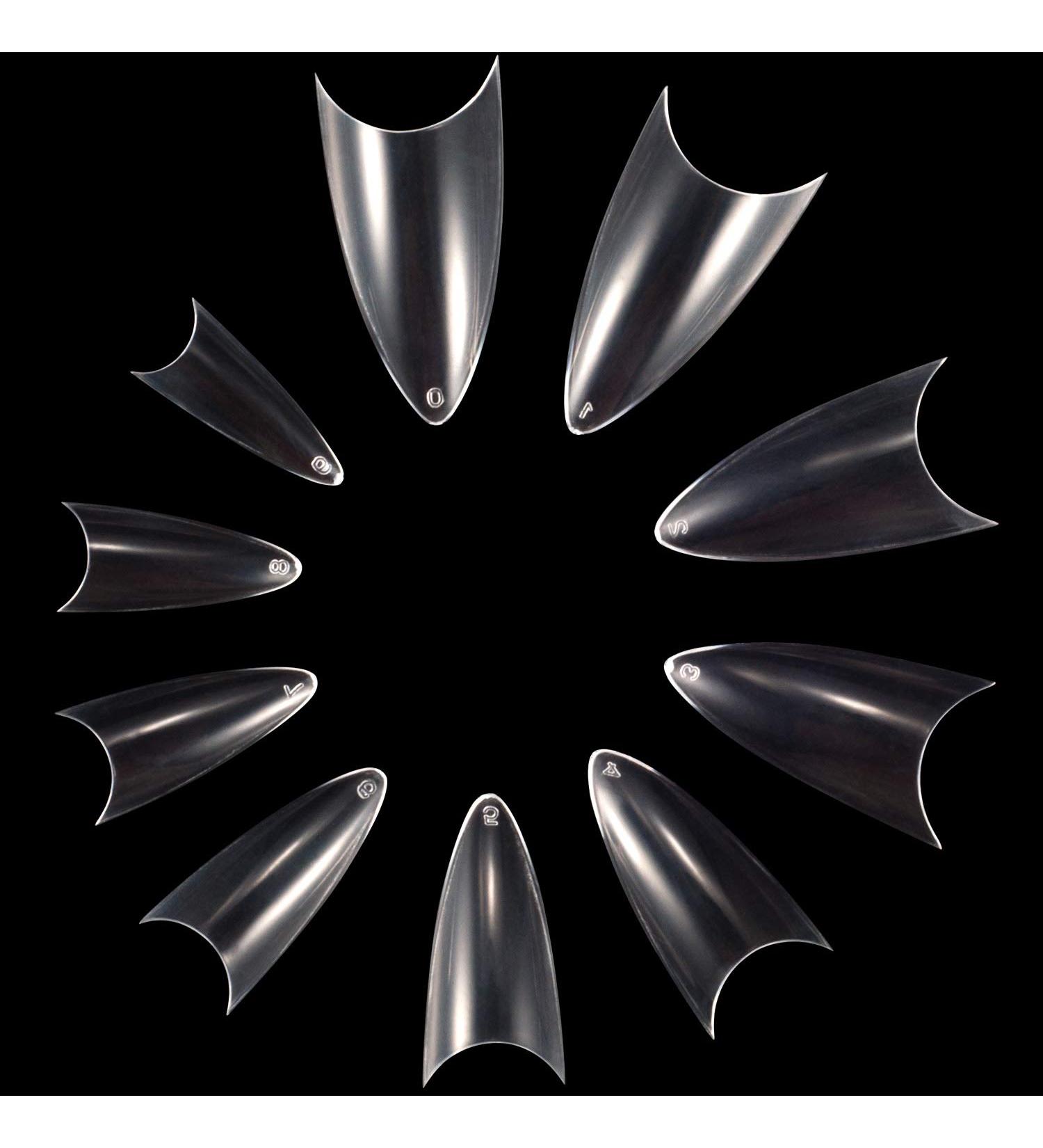 Anewish 500 PCS White Artificial Fingernails - DIY Nail Art Tips in 10 Sizes for Nail Studios - Buy Online on GoSupps.com