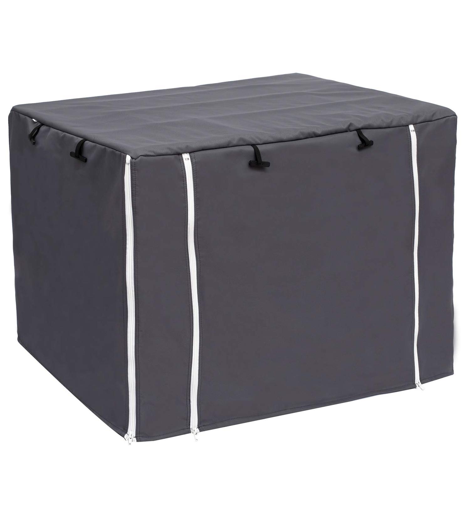 Dog Crate Cover for 48-Inch Wire Crates, Waterproof & Windproof Pet Cage Cover - Dark Grey, Soundproof Kennel Cover - Home Decor, 2 Doors, Heavy Duty - Fits 48 Crates - Cover Only - Buy Online on GoSupps.com