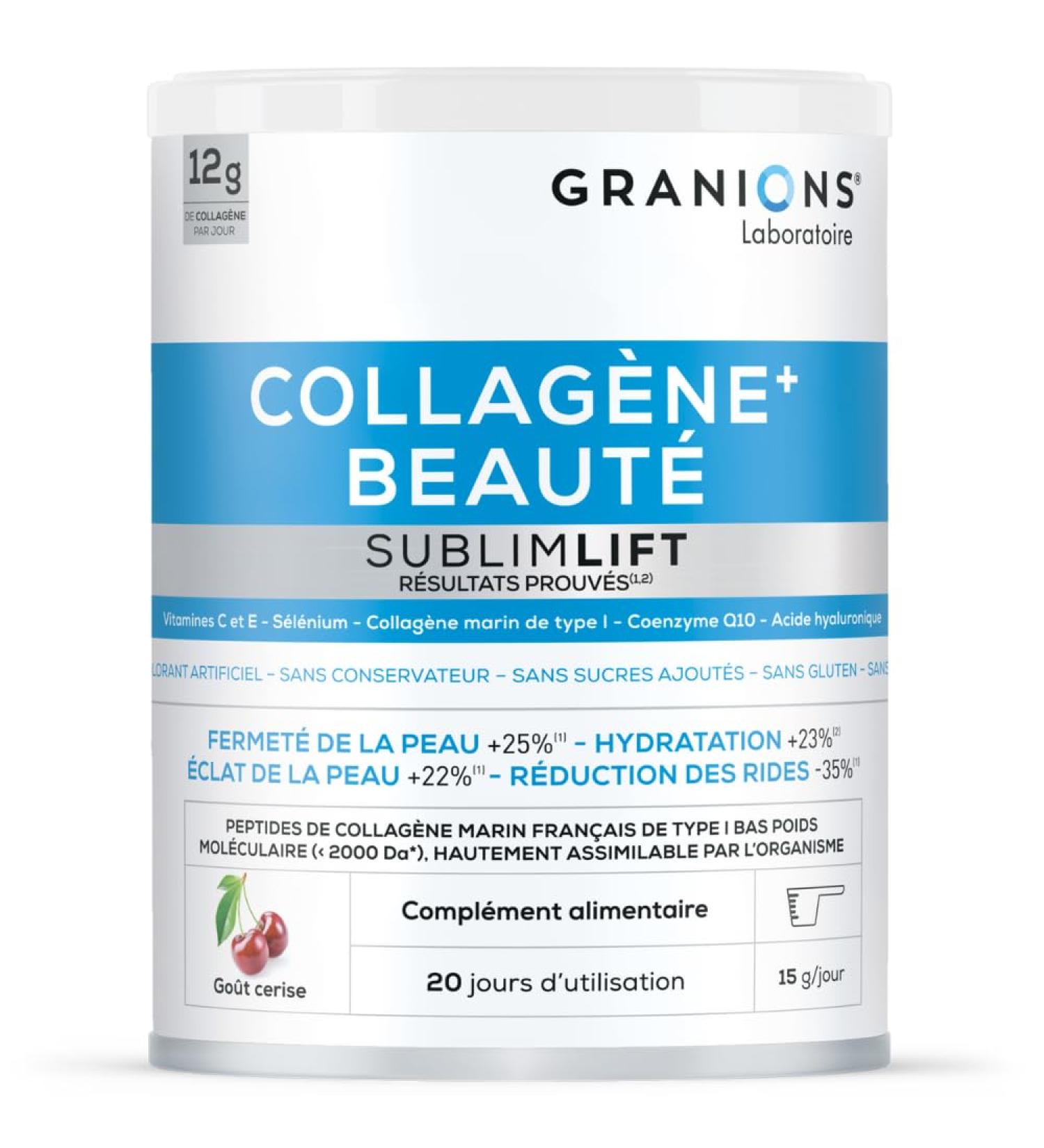 Sublimlift Marine Beauty Collagen Grannies 12 g Collagen Per Day Collagen and Hyaluronic Acid + Coenzyme Q10 Collagen and Hyaluronic Acid - Collagen Powder Sublime Lift 300 mg - Buy Online on GoSupps.com