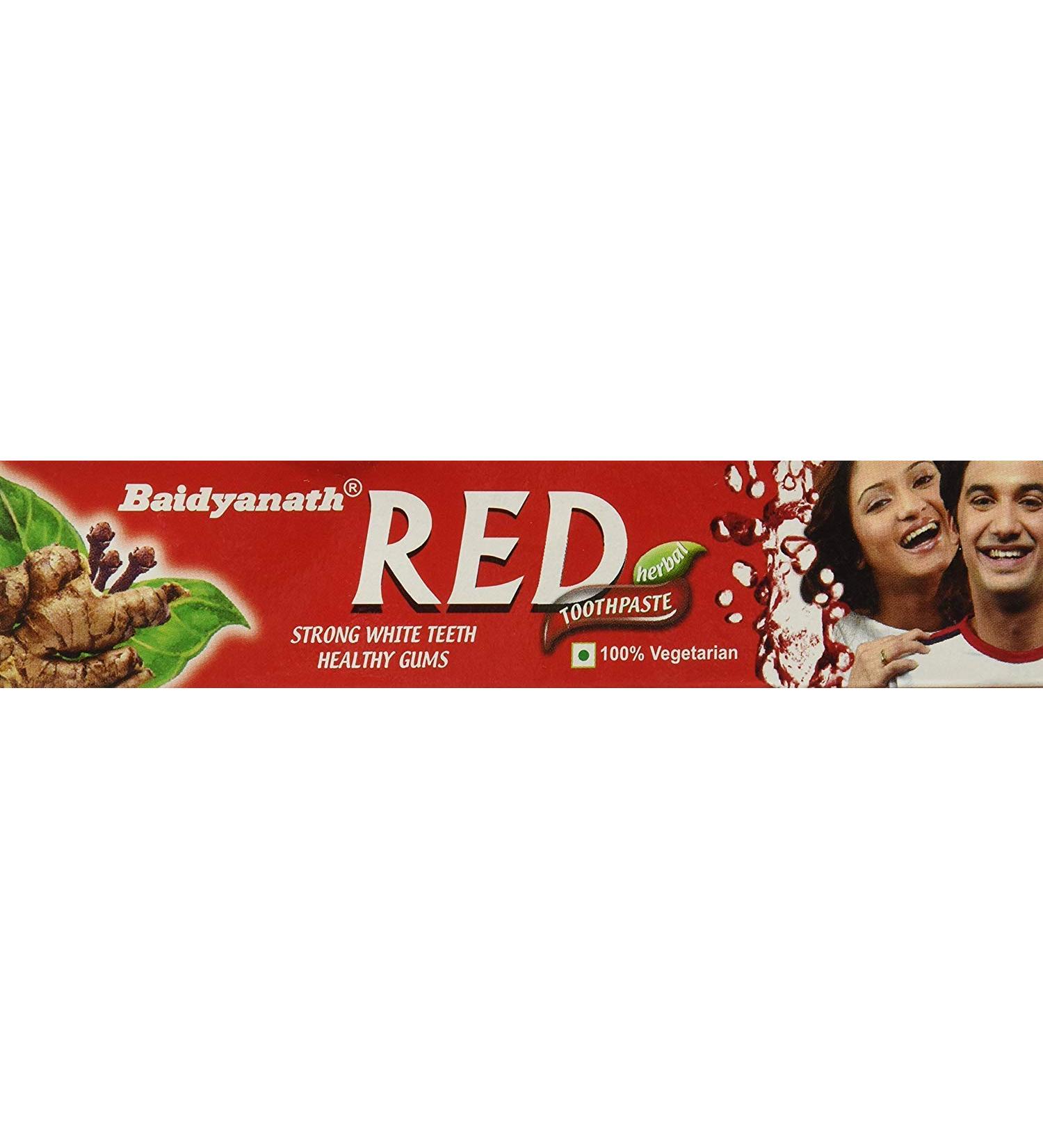 ECH Natural Pure Herbal Red Toothpaste 100 g Pack of 4 - Buy Online on GoSupps.com