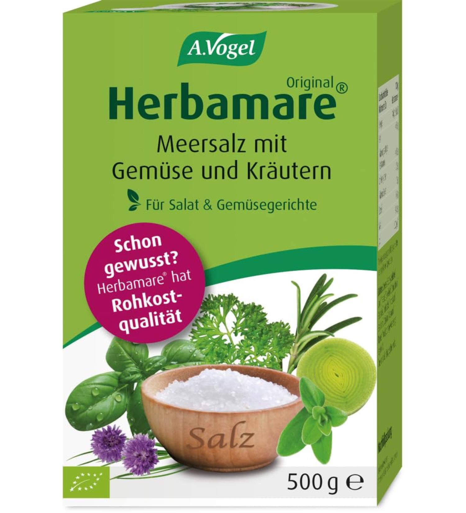 A.Vogel A.Vogel Organic Herbamare Pack of 2 refills of sea salt with aromatic herbs (500 g)