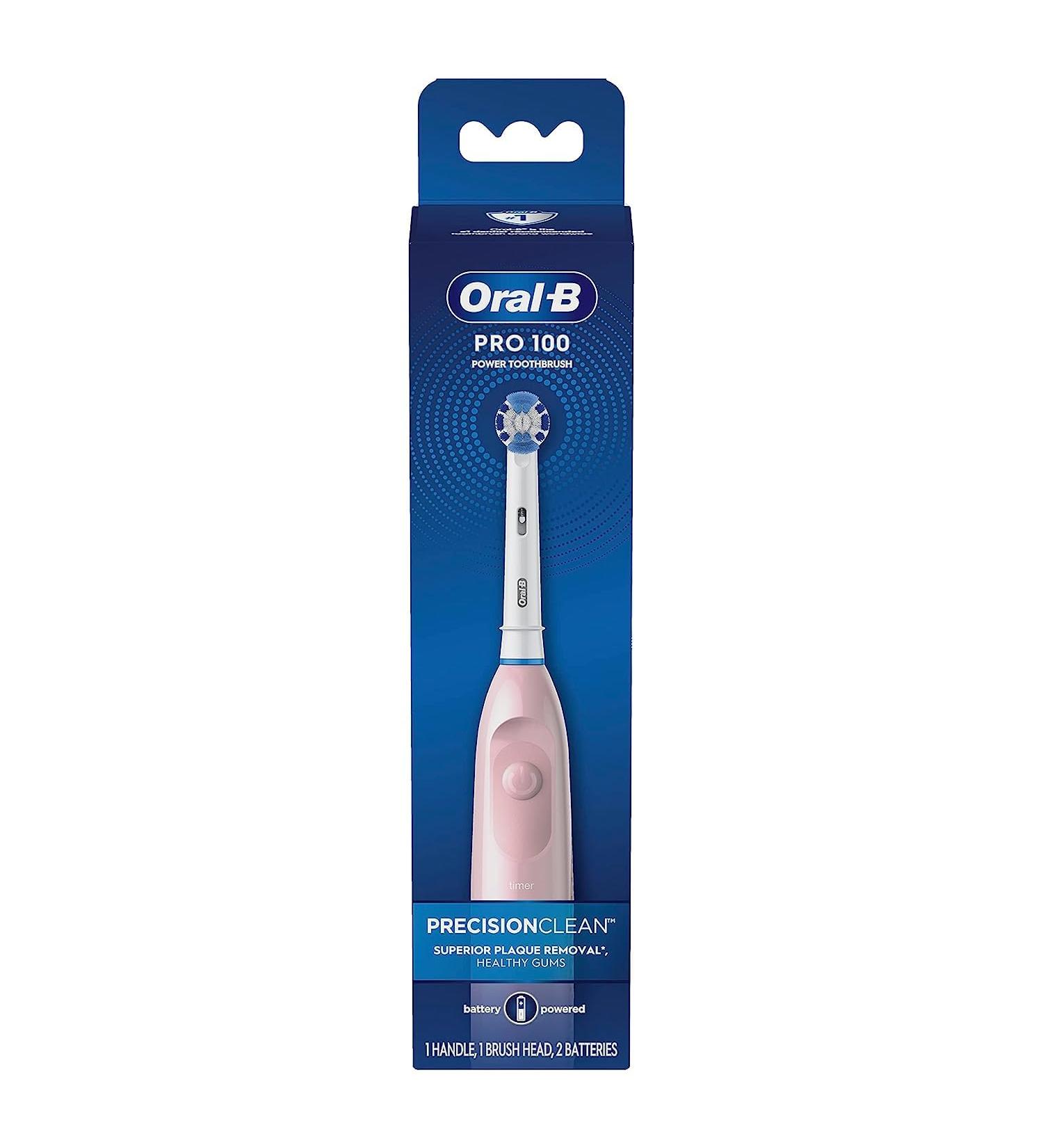Buy Oral-B Pro 100 Precision Clean Battery Powered Toothbrush - Pink | Fast International Shipping - Buy Online on GoSupps.com