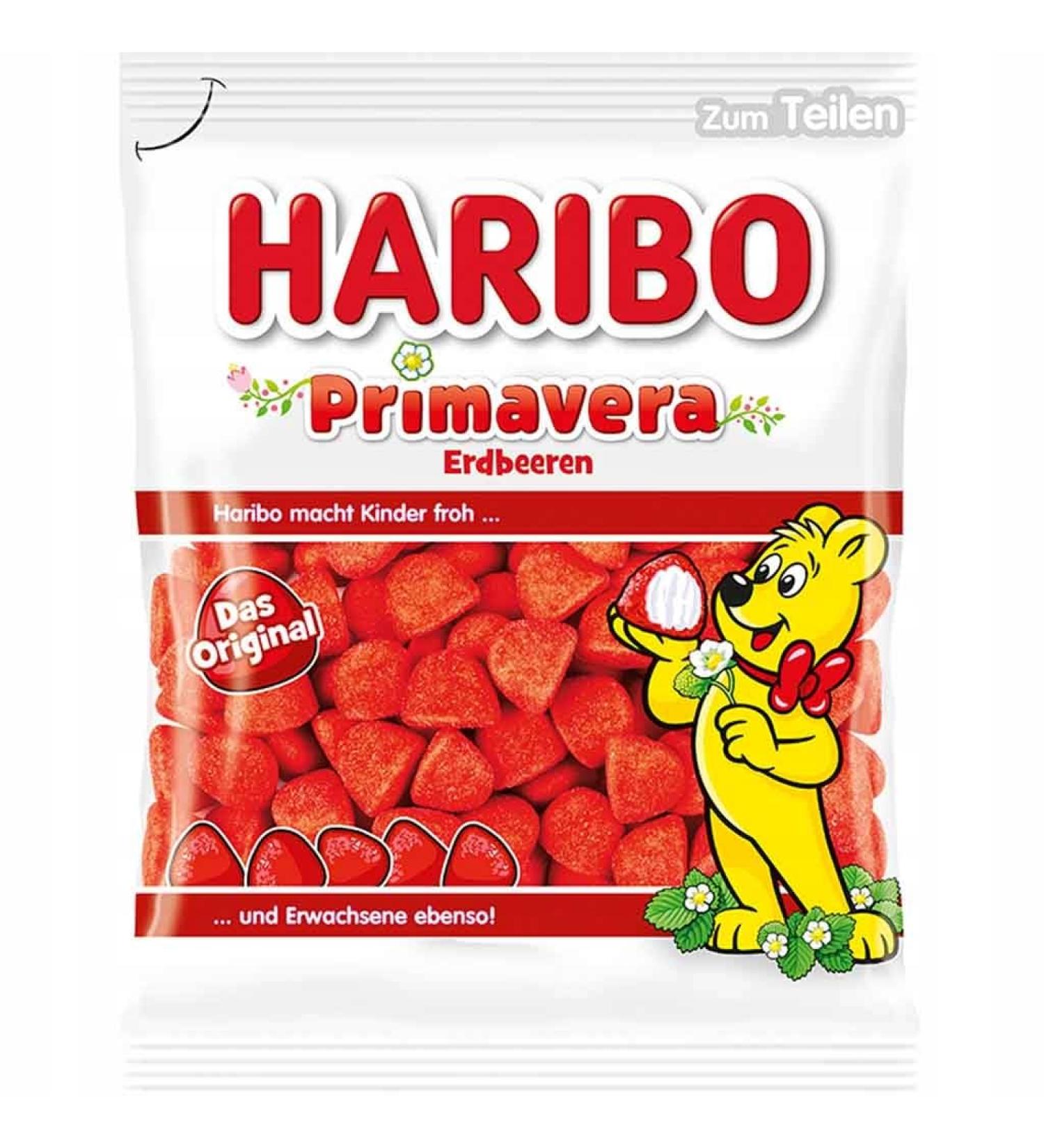 HARIBO Haribo Primavera Pack of 12 bags of strawberries 175 g (12 x 175 g)