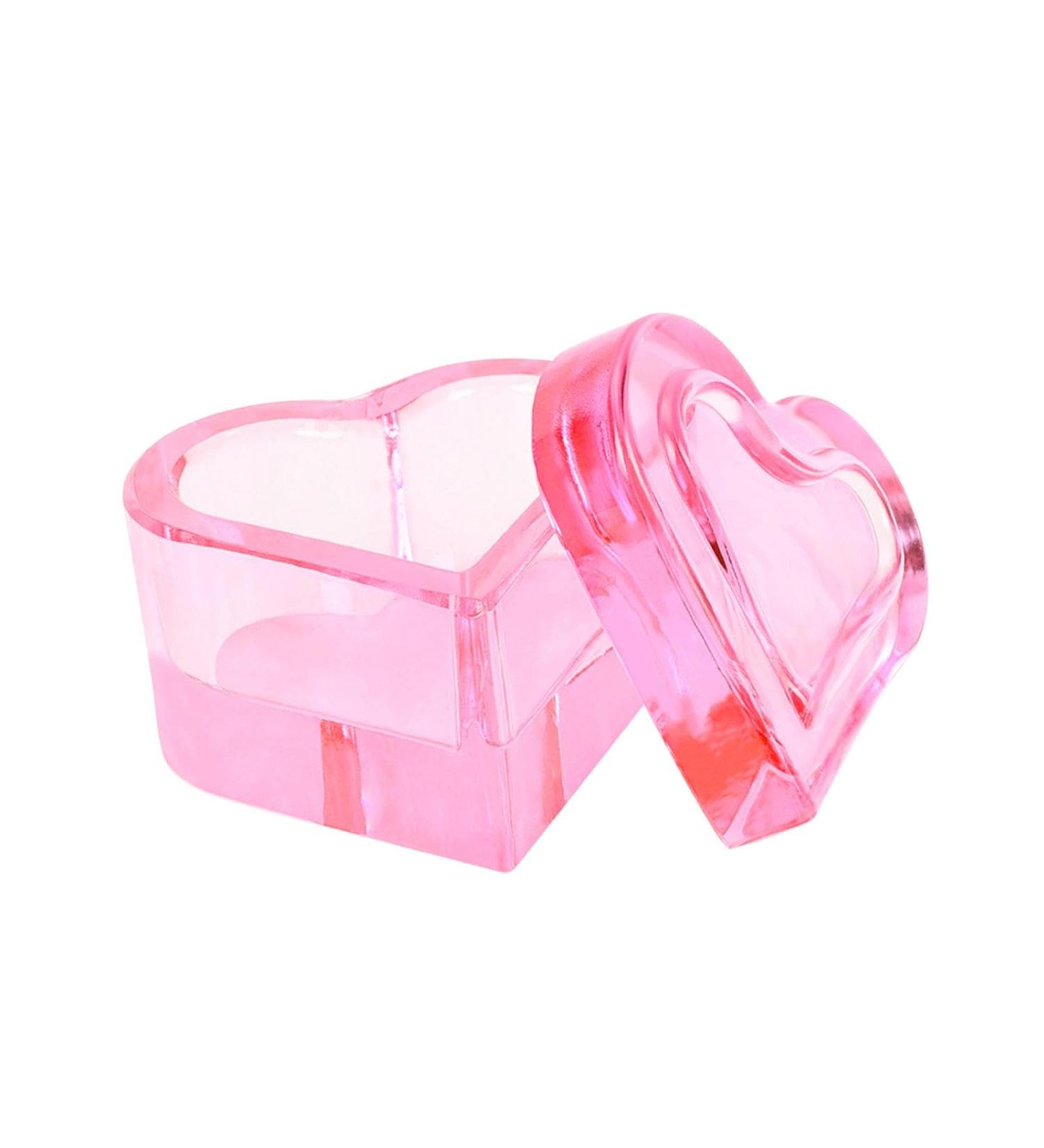 Harilla Nail Art Dish with Lid Nail Art Glass Cup Easy Clean for Woman Holder Equipment Small Jewelry Storage Box pink - Buy Online on GoSupps.com