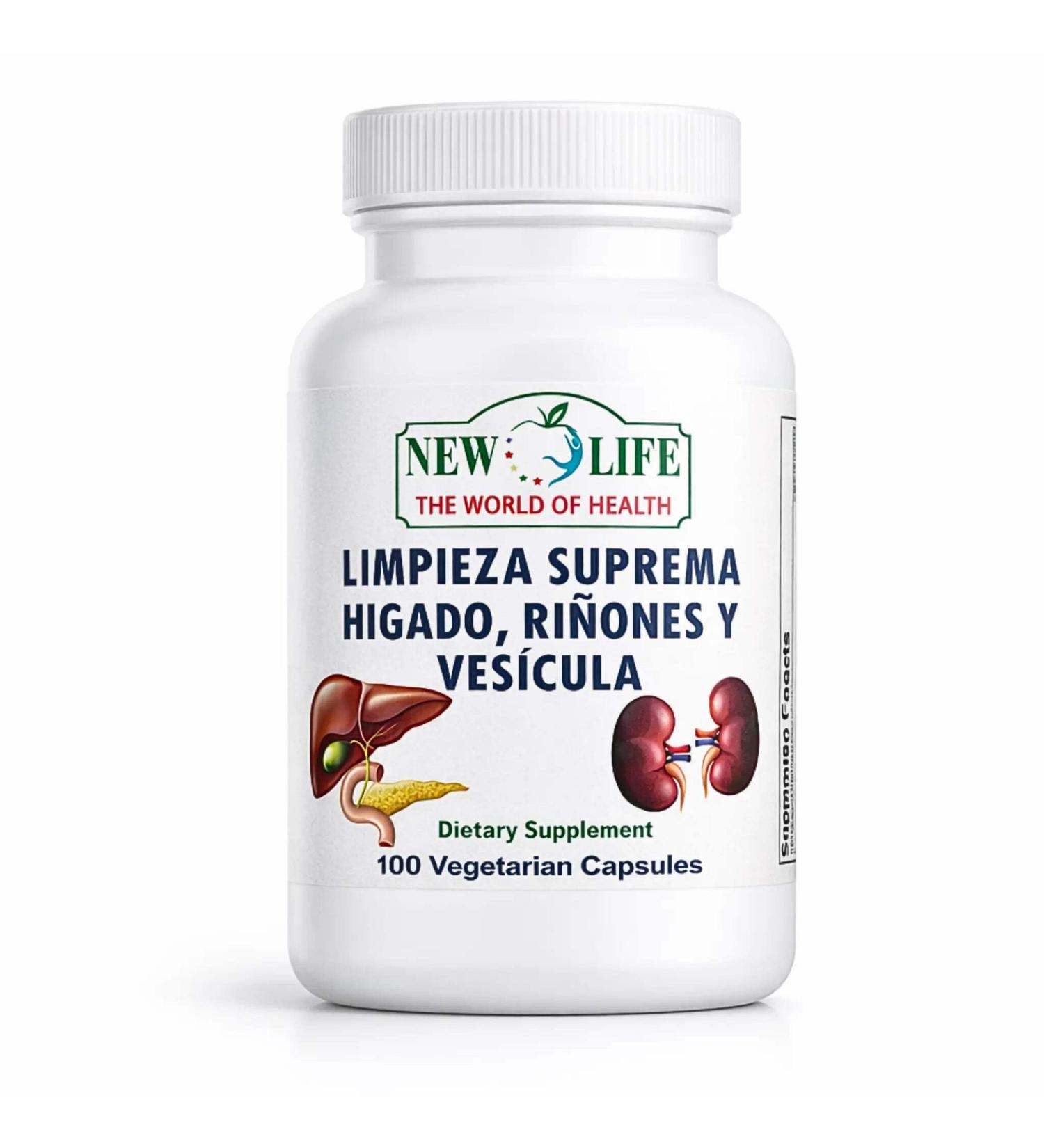 Manteniendo Tu Salud New Life Limpieza Suprema H gado Ri ones y Vesicula Healthy Liver Dandelion Root Milk Thistle Extract 100 Capsules - Buy Online on GoSupps.com