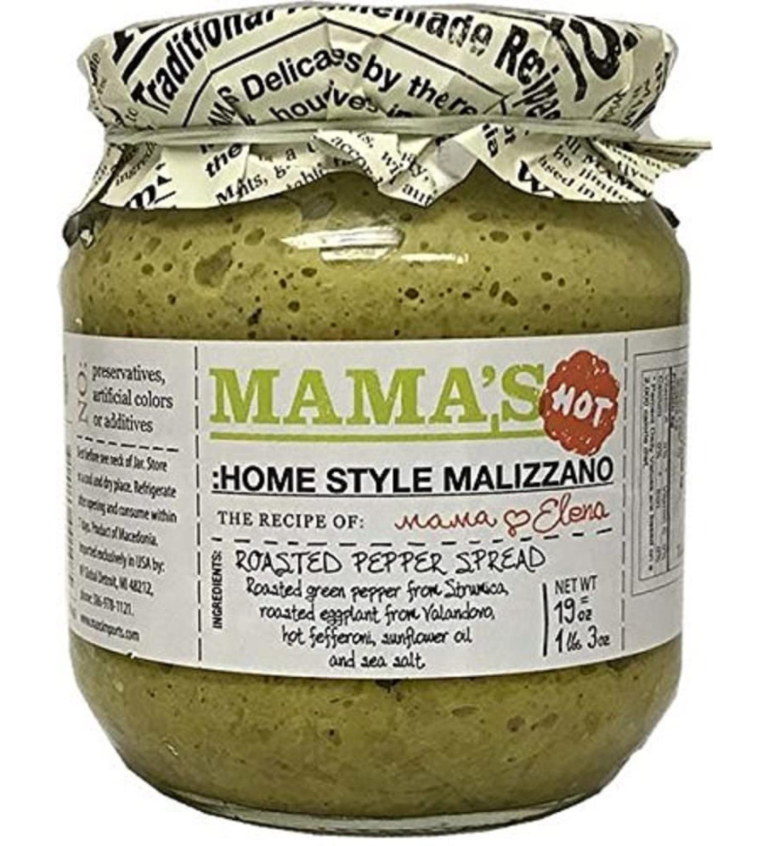 Mama's Malezzano Green (Hot) - 550g - Authentic Italian Hot Sauce - Buy Online on GoSupps.com