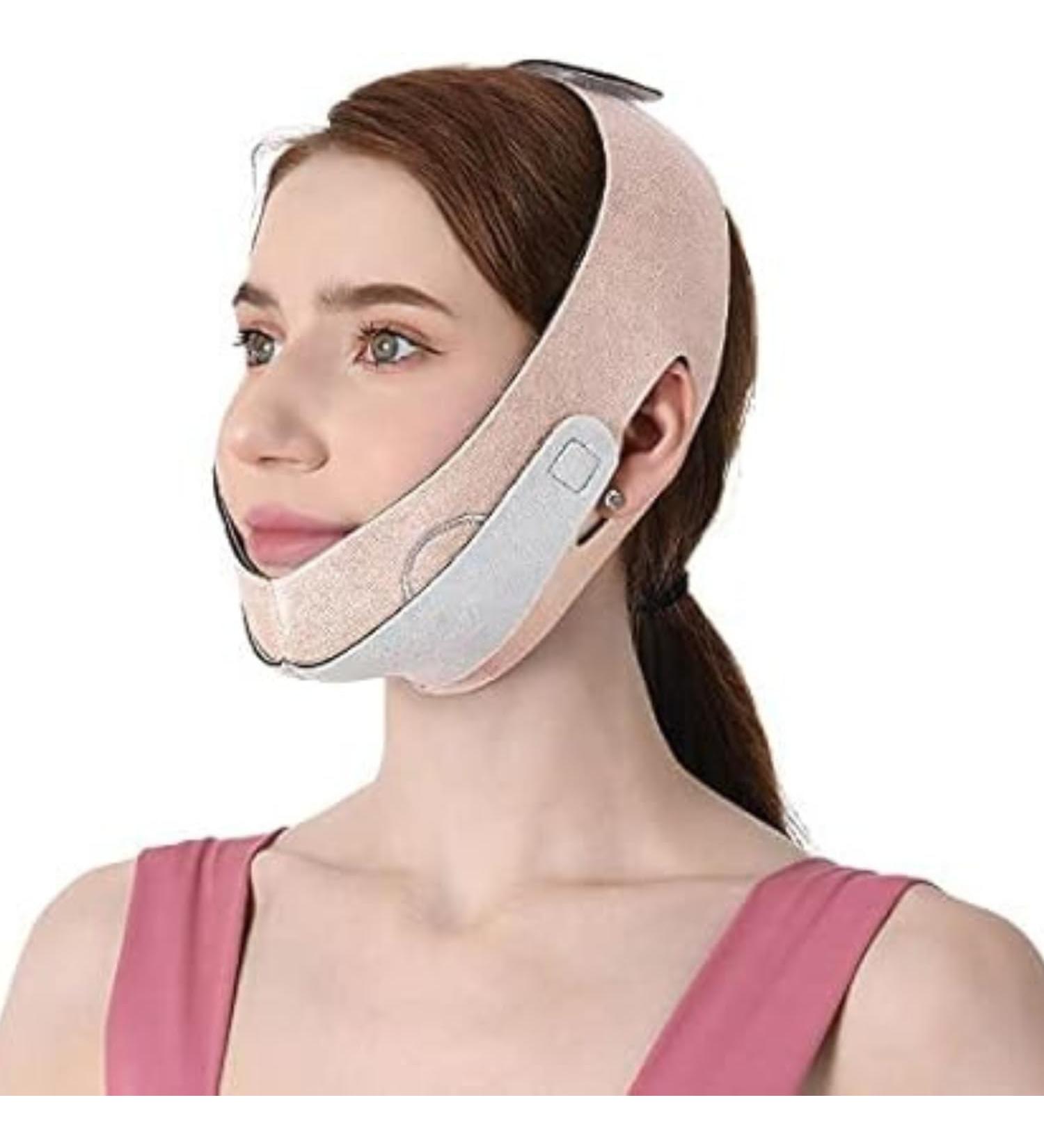 Face Slimming Strap for Women & Men - Tighten and Sculpt Lower Jaw Support - V Line Face Jaw and Chin Support Strap Breathable Material With Packaging - Buy Online on GoSupps.com