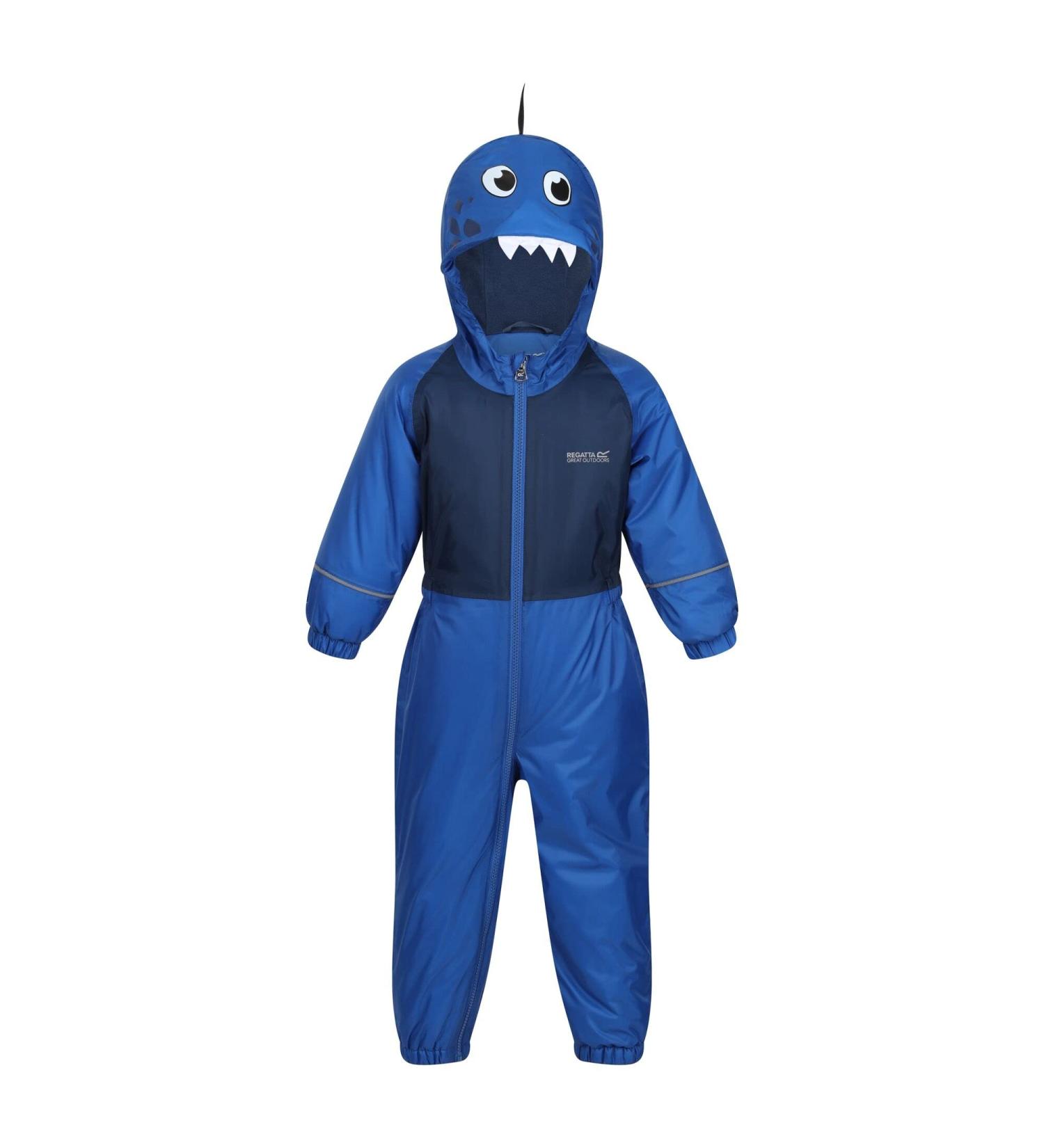 Regatta Kids Mudplay III Waterproof Insulated All-in-One Suit 12-18M, Nautical Blue Dinosaur - Buy Online on GoSupps.com