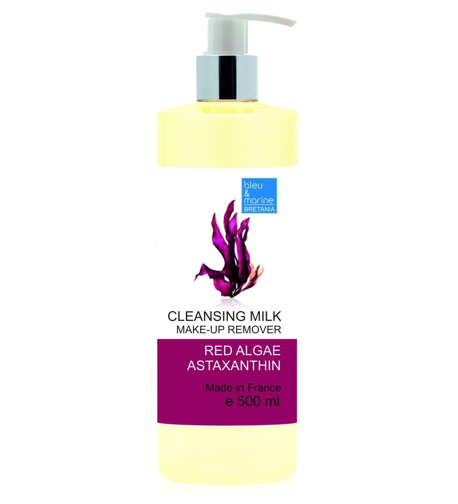  bleu & marine Bretania Oxygenating Cleansing Milk with Red Algae and Astaxanthin 3-in-1 500ml - Buy Online on GoSupps.com
