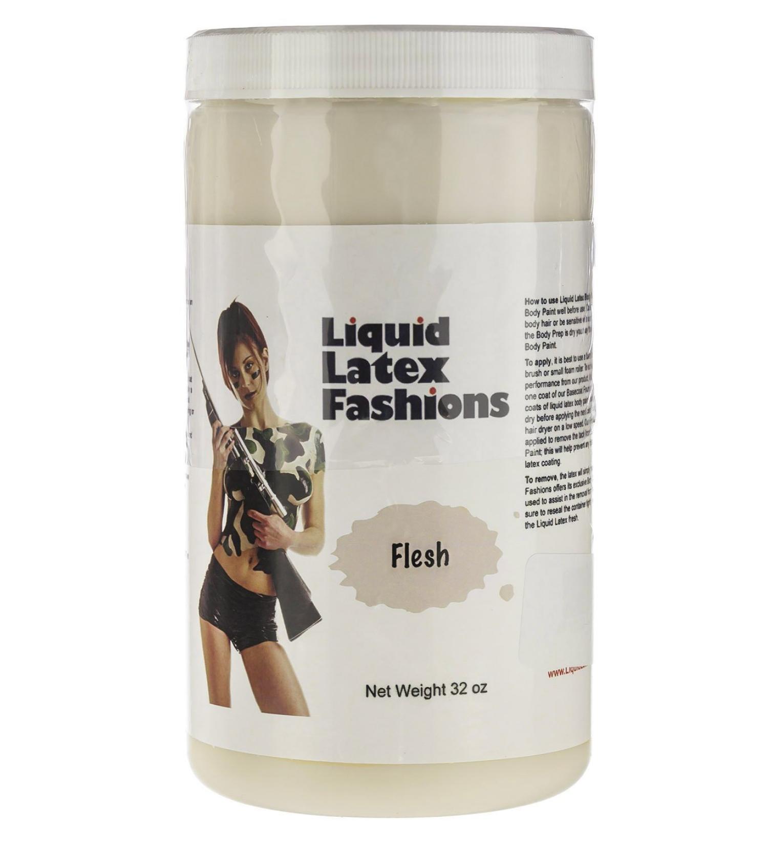 Flesh Liquid Latex Face & Body Paint - 32 Fl Oz Ammonia Free Ideal for Halloween & Cosplay - Buy Online on GoSupps.com