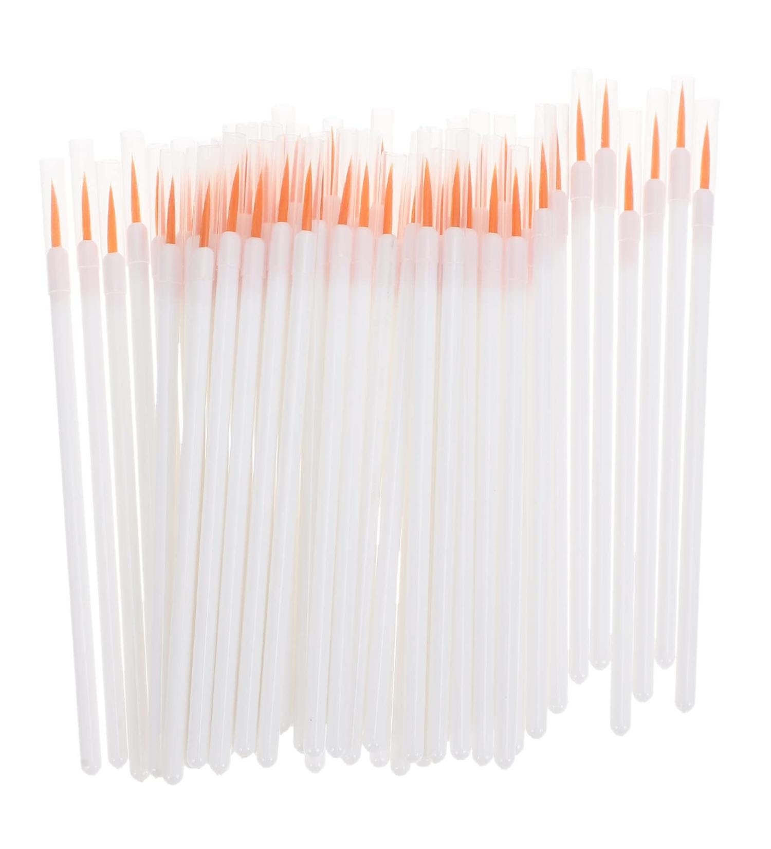 Mikinona 100pcs Disposable Eyeliner Brush Makeup Gadgets Eyeliner Brush Applicator Eyeliner Wands White Nylon - Buy Online on GoSupps.com