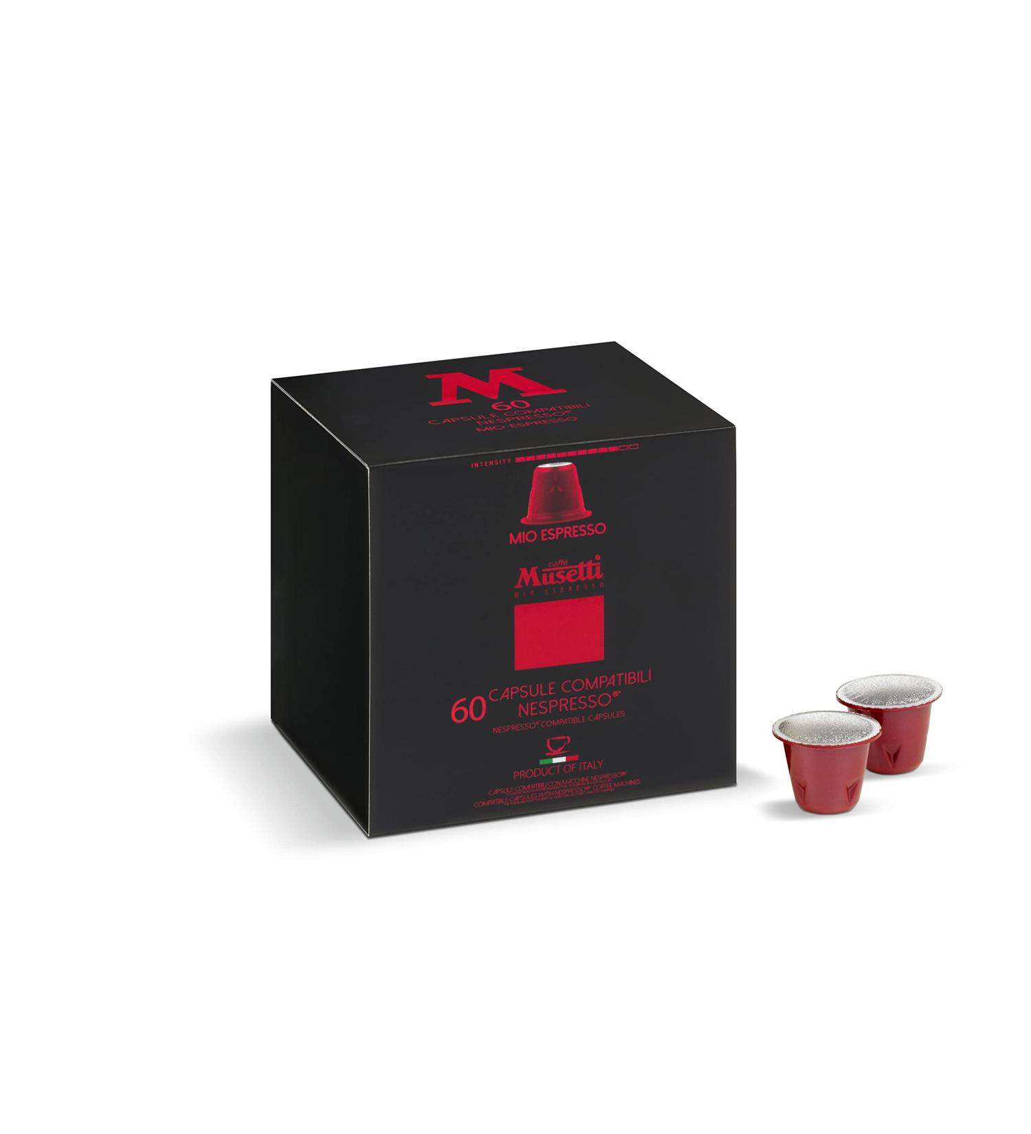 Caff Musetti Coffee Capsules Compatible with Nespresso Machines (Mio Espresso 60) - Buy Online on GoSupps.com