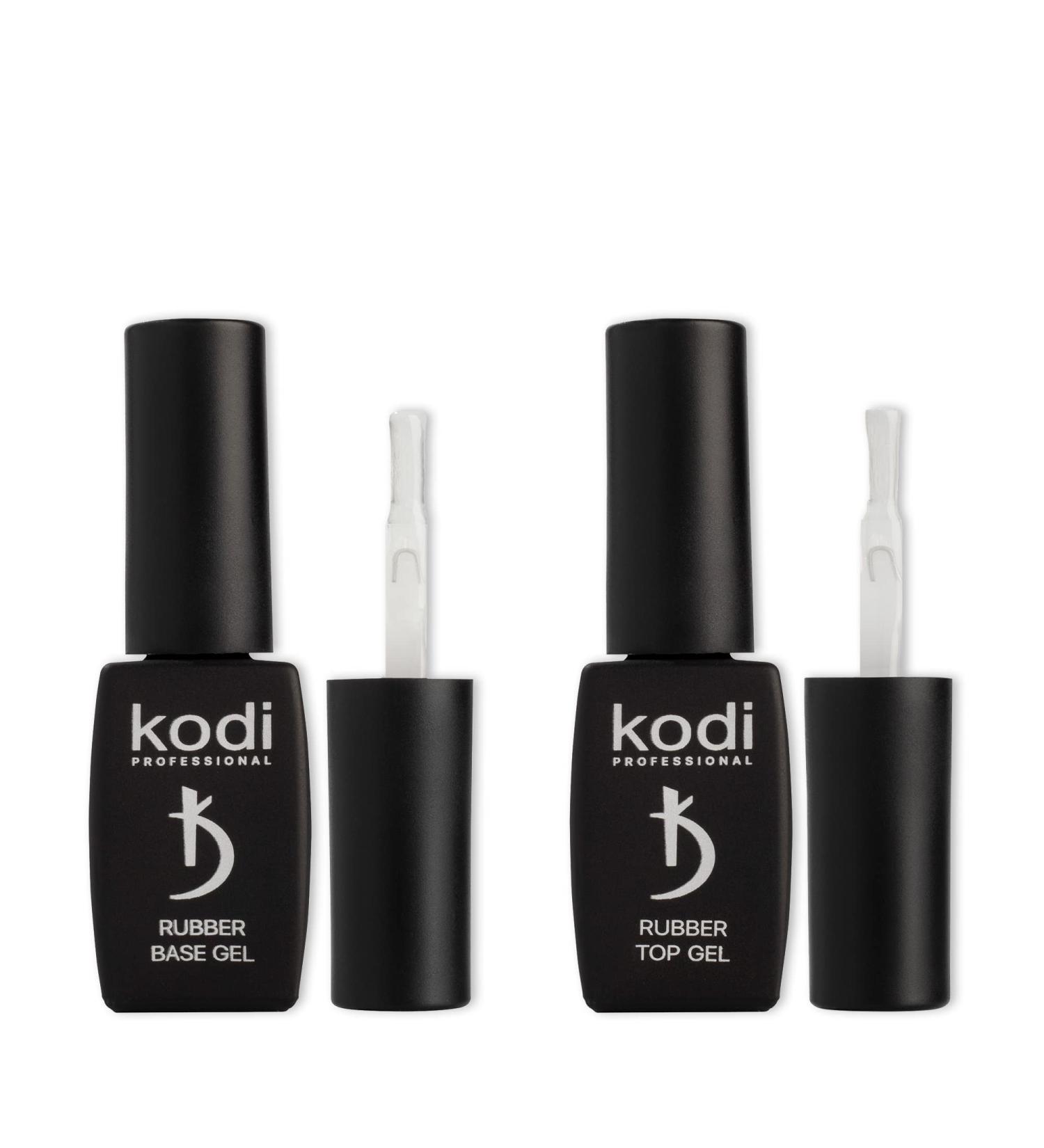 Kodi Professional Rubber Base and Top Coat Gel Polish UV LED - Long-Lasting Manicure Kit (2 x 8 ml) - Buy Online on GoSupps.com