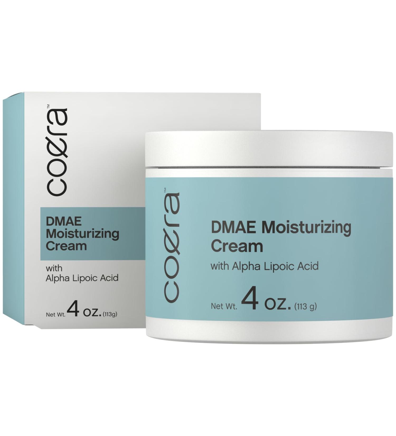 DMAE Moisturizing Cream 4 oz - Hydrating & Firming with Alpha Lipoic Acid | Paraben-Free SLS-Free Fragrance-Free for Skin & Face - International Shipping Available - Buy Online on GoSupps.com