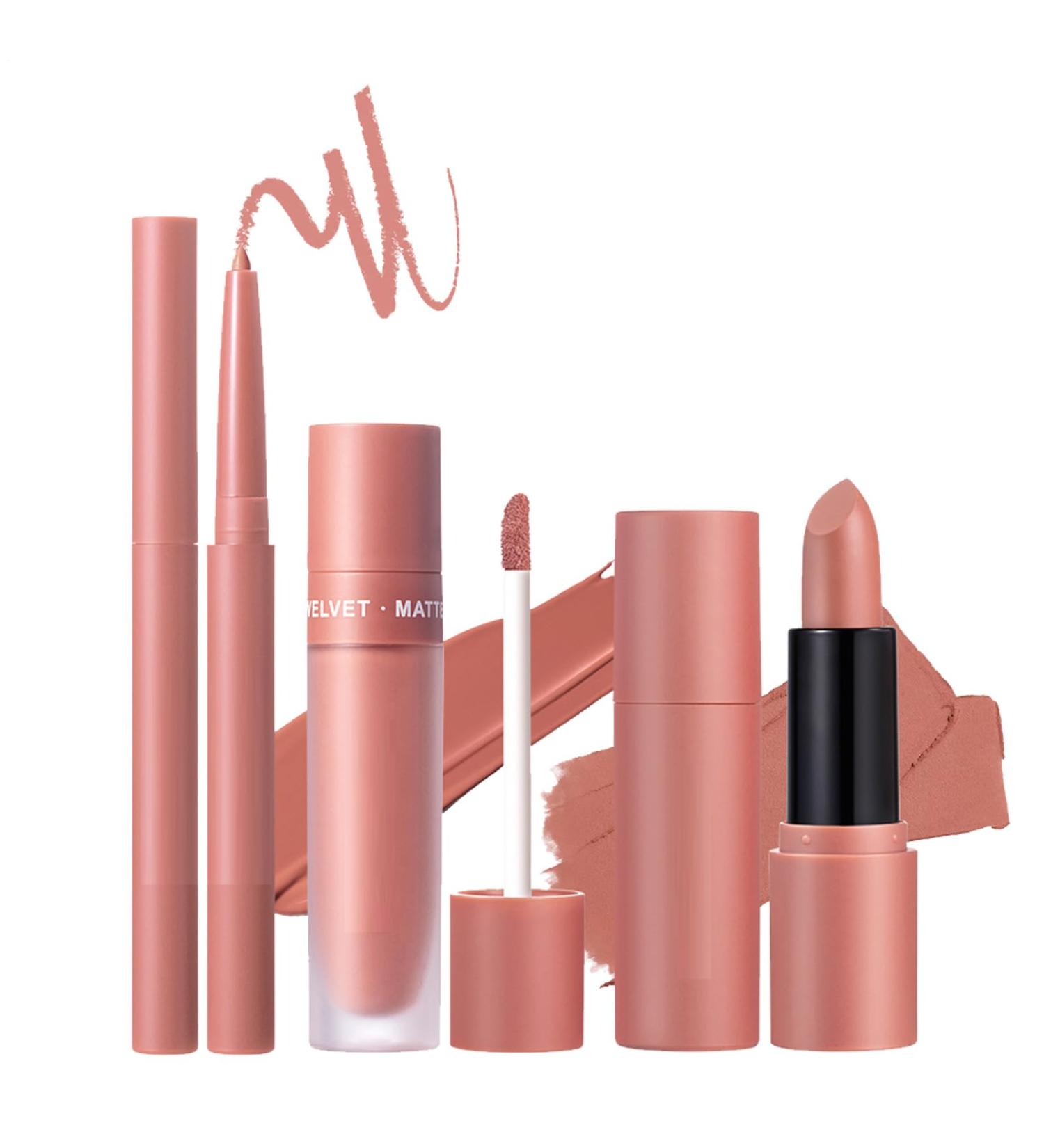  Generisch Collection of matte lipsticks velvety color formula waterproof liner pencils long-lasting smooth finish with rich pigmented coverage professional makeup choice for - Buy Online on GoSupps.com