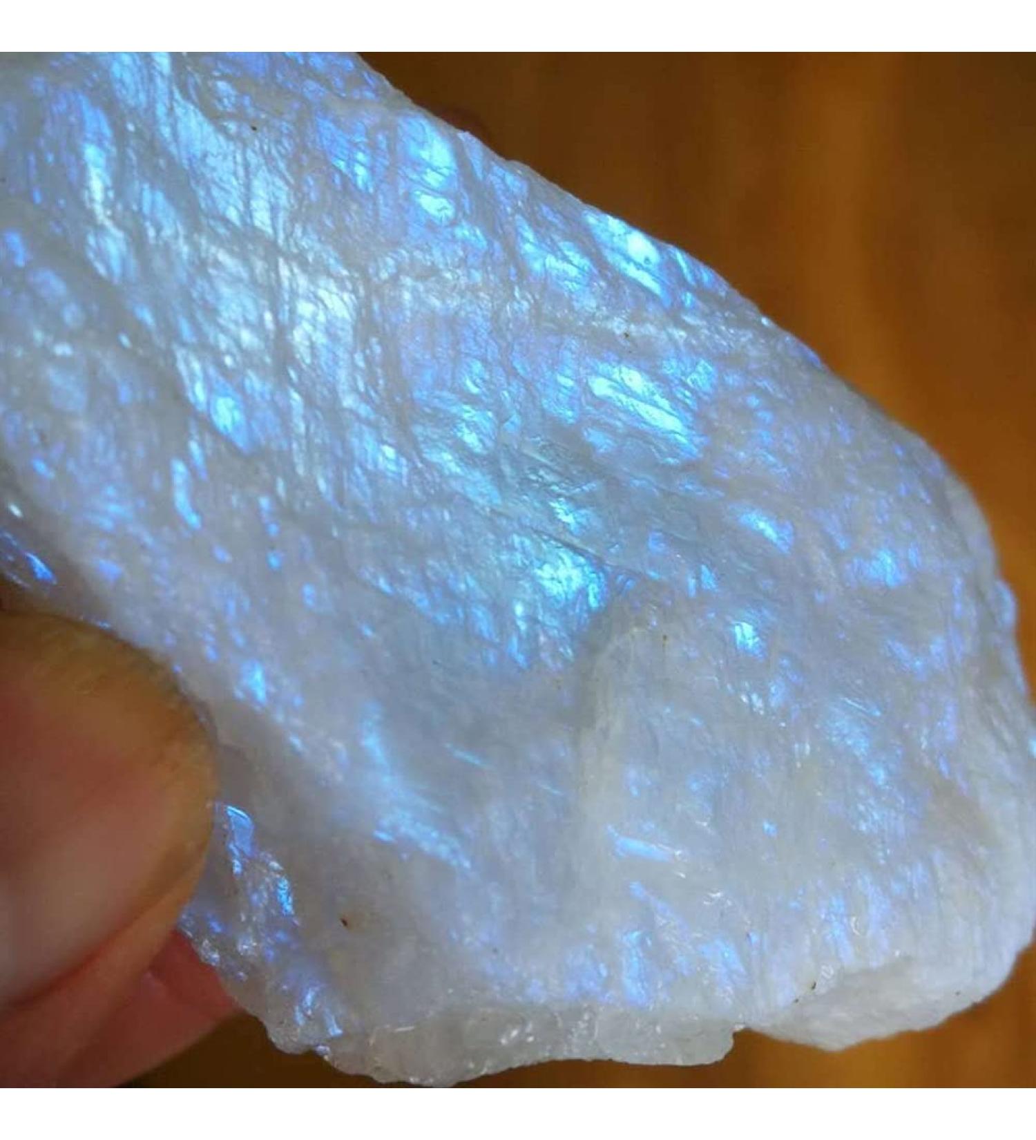for 100g Rare Rough Natural White Moonstone Raw Gemstone Specimen Reiki Crystal Home Decoration Stone Mineral Specimen - Buy Online on GoSupps.com