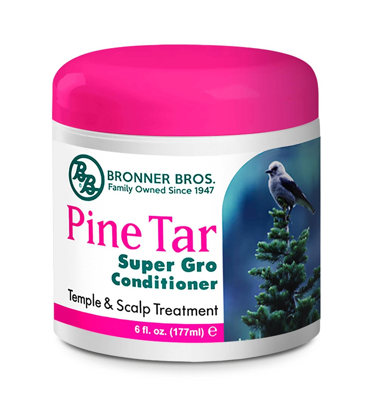 Bronner Bros BB Pine Tar Super Gro Treatment for Dandruff - Scalp Relief Moisturizer & Deep Conditioner - 6 oz - Buy Online on GoSupps.com