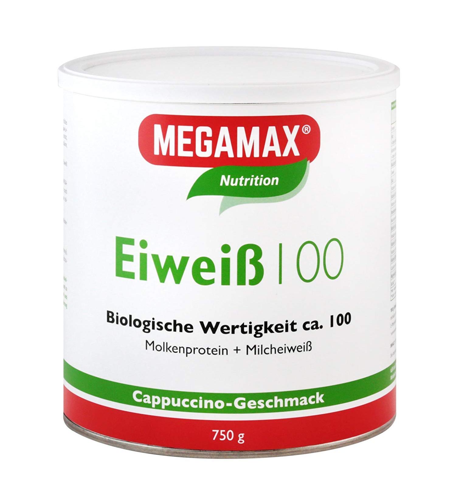 Megamax Protein Cappuccino 750g - Low Carb Aspartame-Free Protein Powder for Muscle Building & Baking | High-Quality Molken & Milk Protein - Buy Online on GoSupps.com