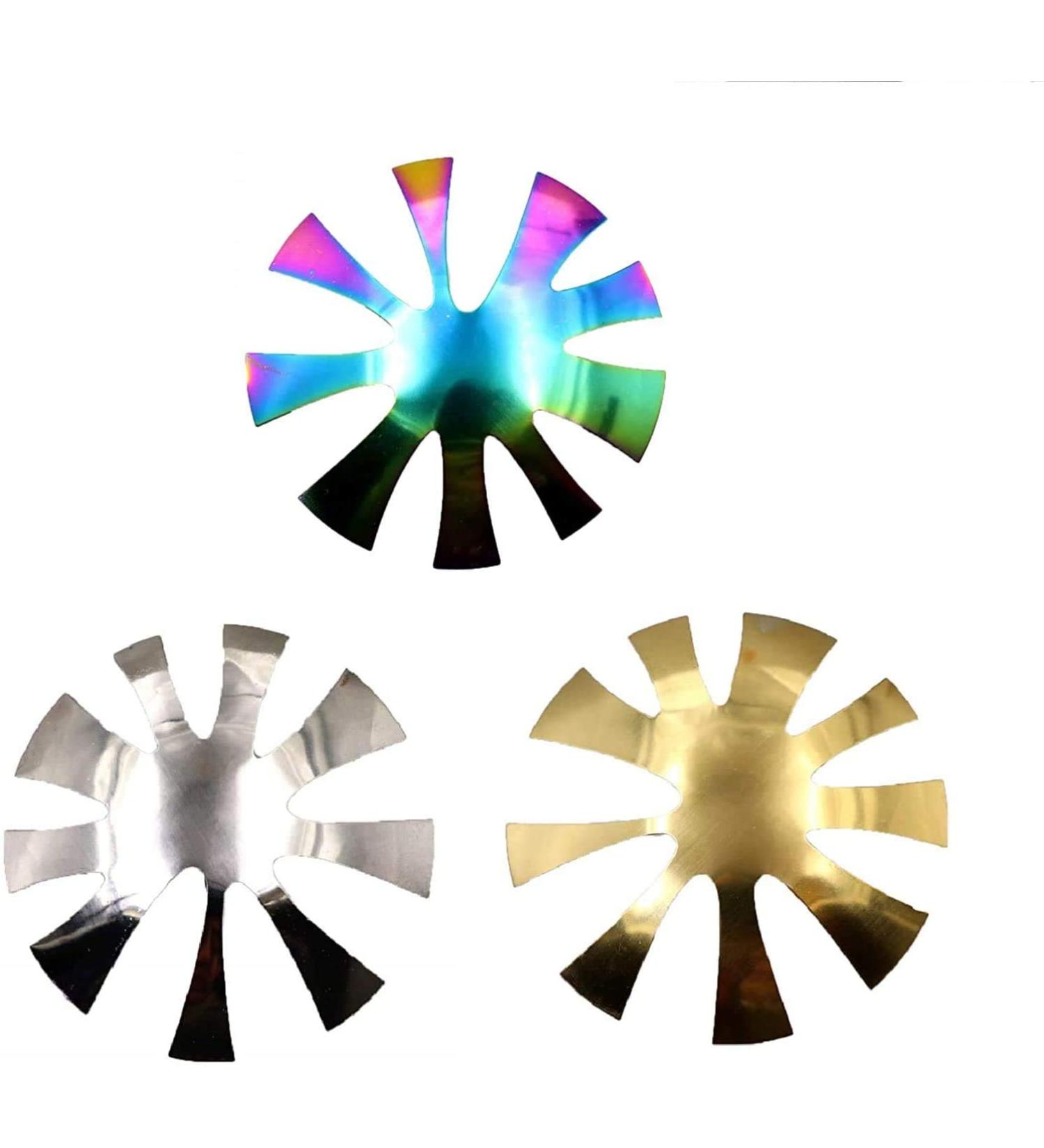 Isaken 3-Piece French Nail Edge Trimmer Set | Acrylic Nail Cutter & Metal Stencil Tool for UV Polyacryl Gel Manicure | Silver Gold & Color - Buy Online on GoSupps.com