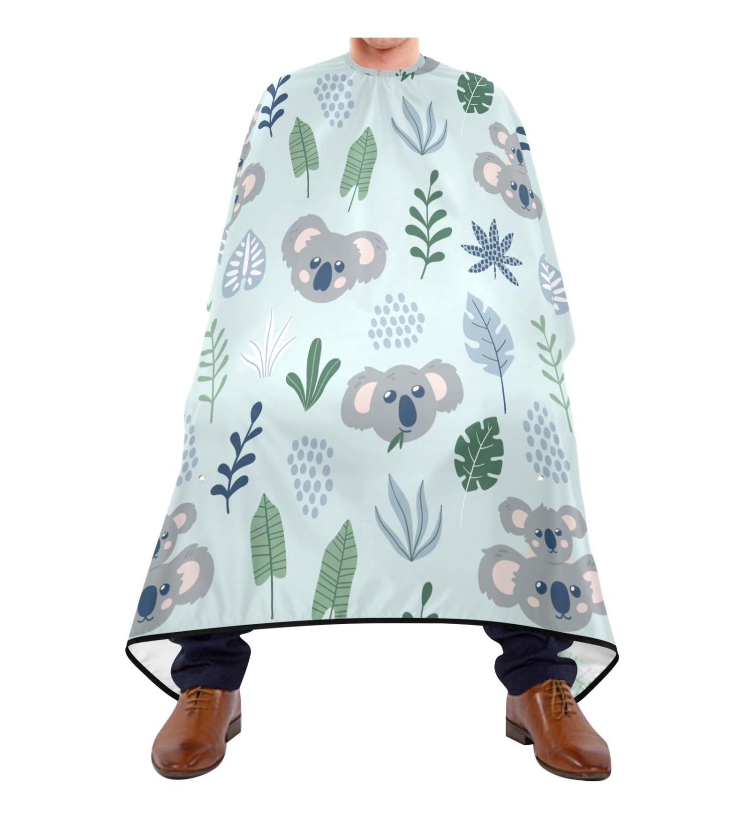Waterproof Barber Cape - Cute Koala Bear & Cheetah Haircut Bib for Men & Women | Unisex Hair Cutting Cape - Buy Online on GoSupps.com