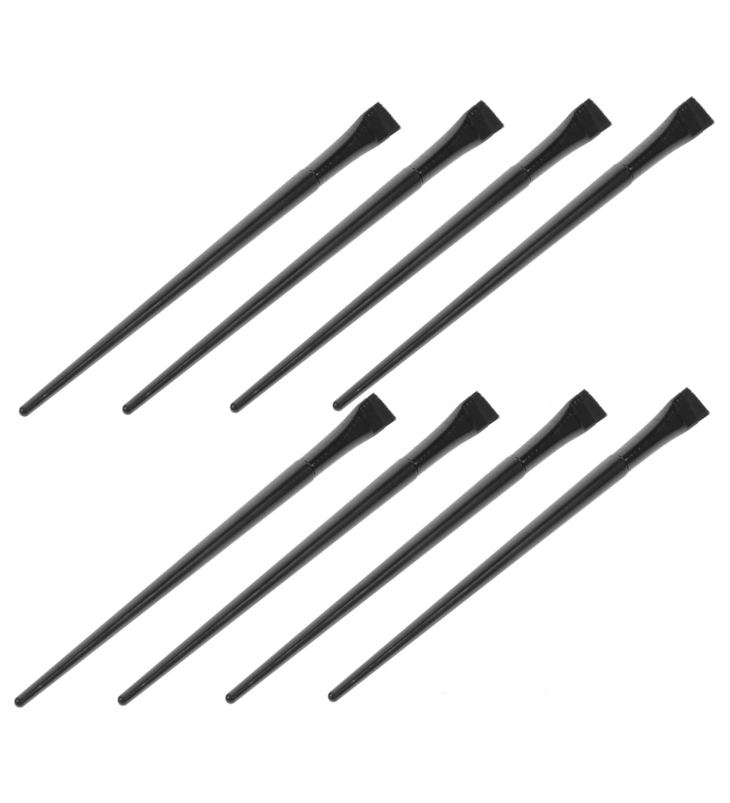 Ipetboom 12pcs Eyeliner Brush Eye Shadow Brush Eyebrow Brush Flat Eyeliner Brush Eye Makeup Brush Cosmetic 15.5x1.2x0.6cm Black - Buy Online on GoSupps.com
