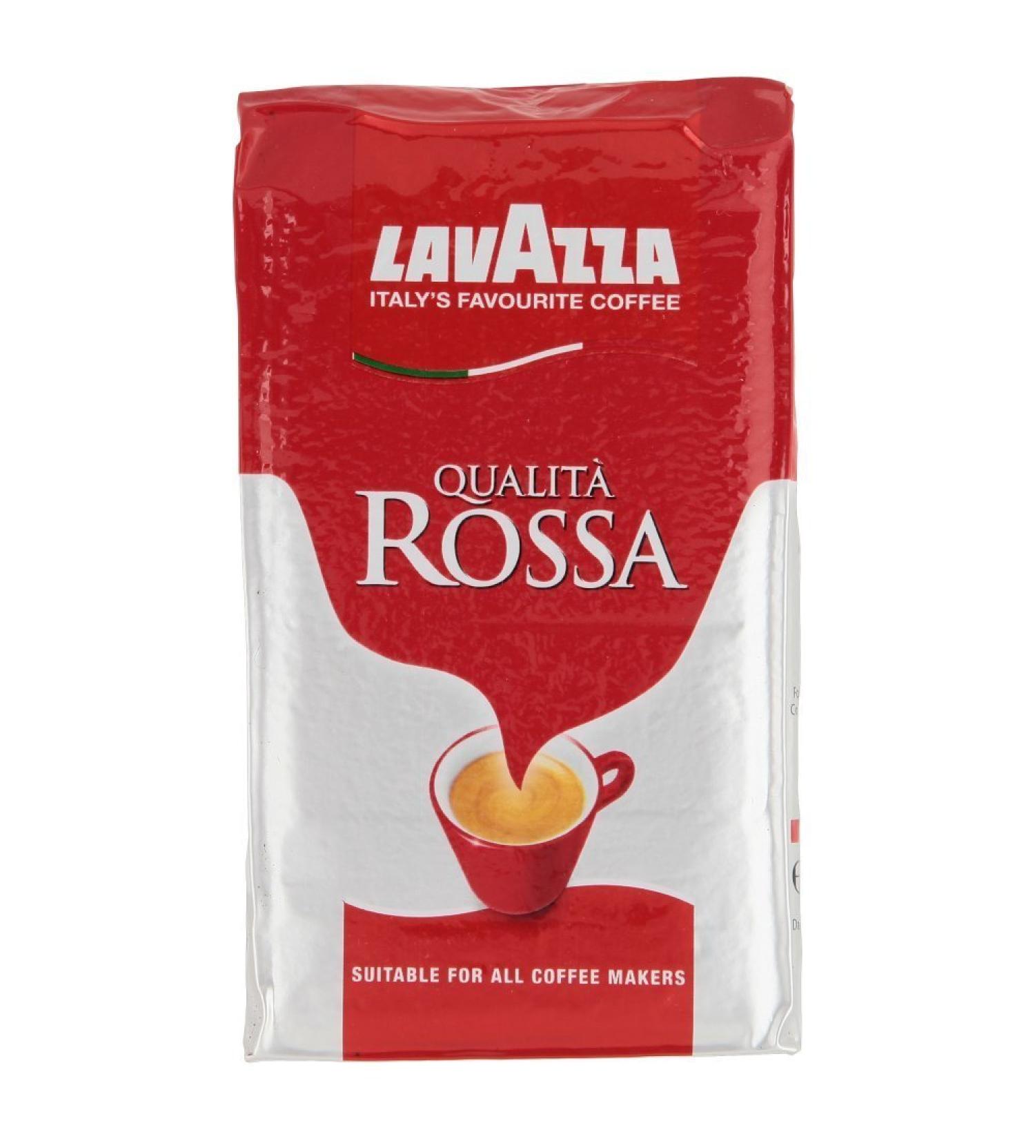  Lavazza Lavazza Quality Rossa Ground Coffee Also for Italian or Piston Coffee Set of 2 2 x 250 g - Buy Online on GoSupps.com