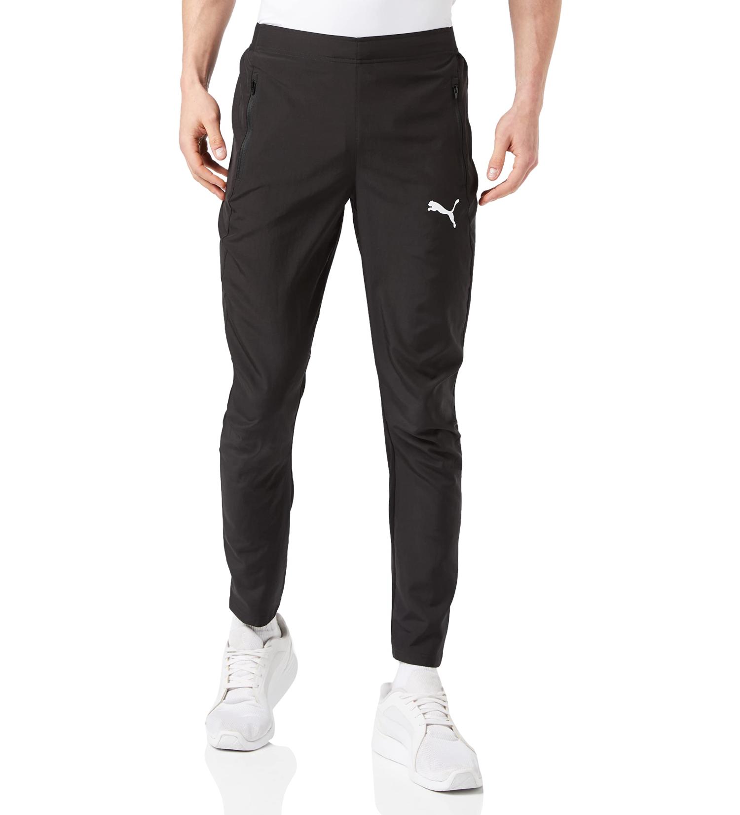 PUMA Men's Liga Sideline Woven Pants - PUMA Black & White | International Shipping Available - Buy Online on GoSupps.com