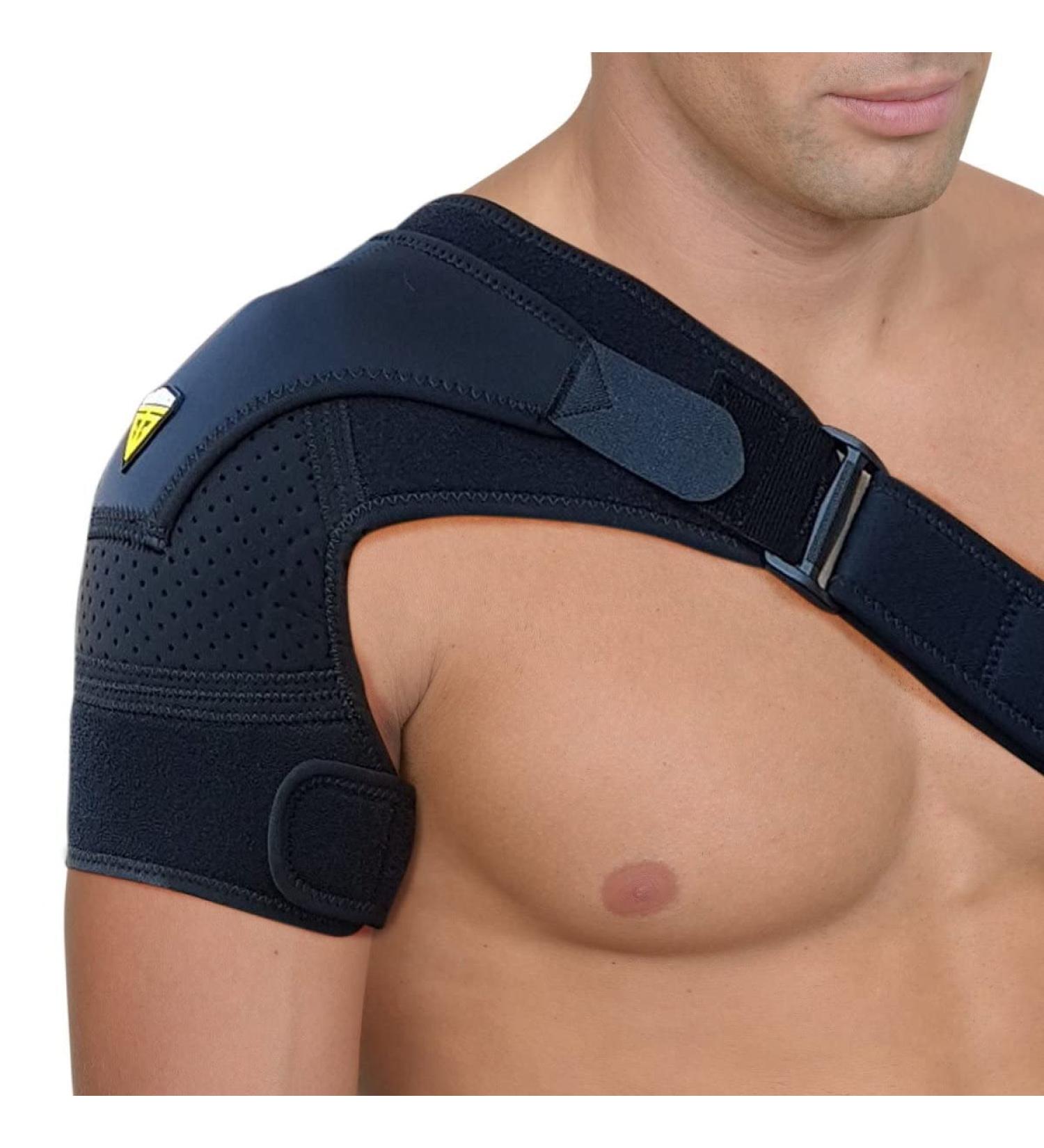 Shoulder Brace for Torn Rotator Cuff - Support & Compression Sleeve for Men & Women - Black Large/X-Large - Buy Online on GoSupps.com