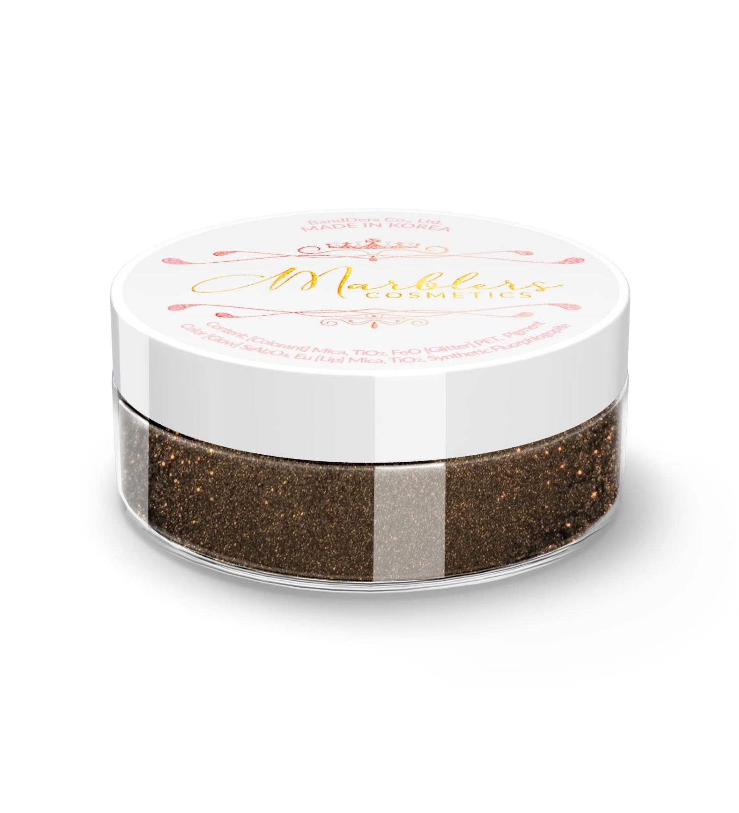 MARBLERS Glittery Mica Powder in Cocoa Cream - 0.14oz | Non-Toxic Vegan Formula | Cruelty-Free | For Eyeshadow, Nail Polish, Festival Makeup - Buy Online on GoSupps.com