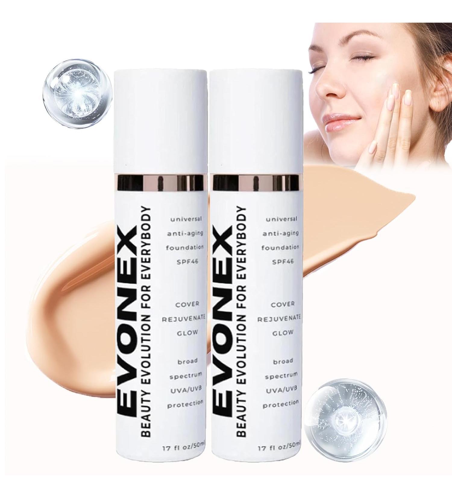 Evonex Anti Aging Foundation Best Anti Aging Foundation Evonex Anti Aging Foundation Lightweight and Sheer Suitable for All Skin Types - Buy Online on GoSupps.com