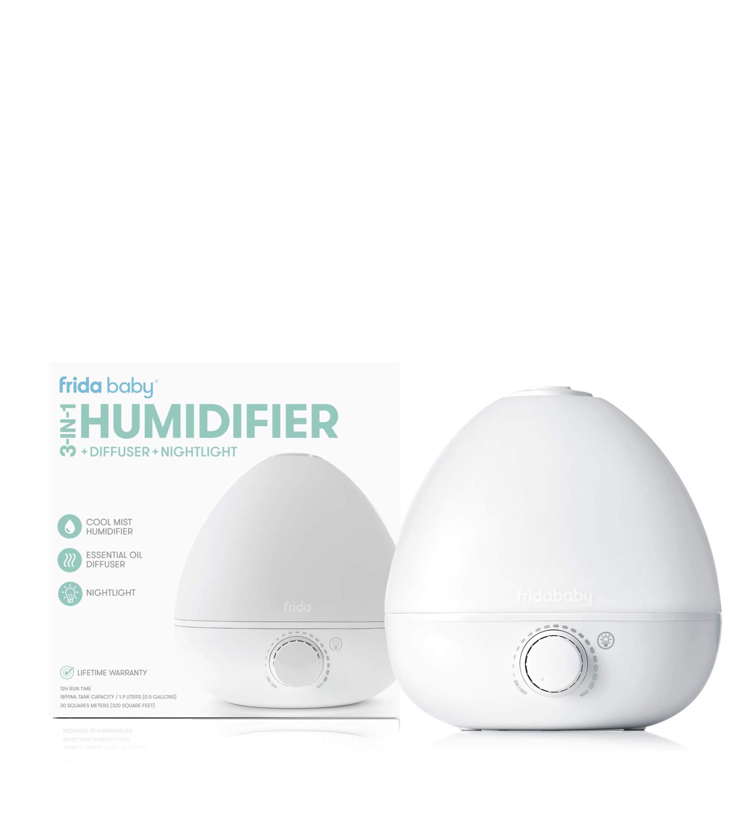 Frida Baby 3-in-1 Humidifier, Diffuser & Nightlight - Single Unit - Buy Online on GoSupps.com