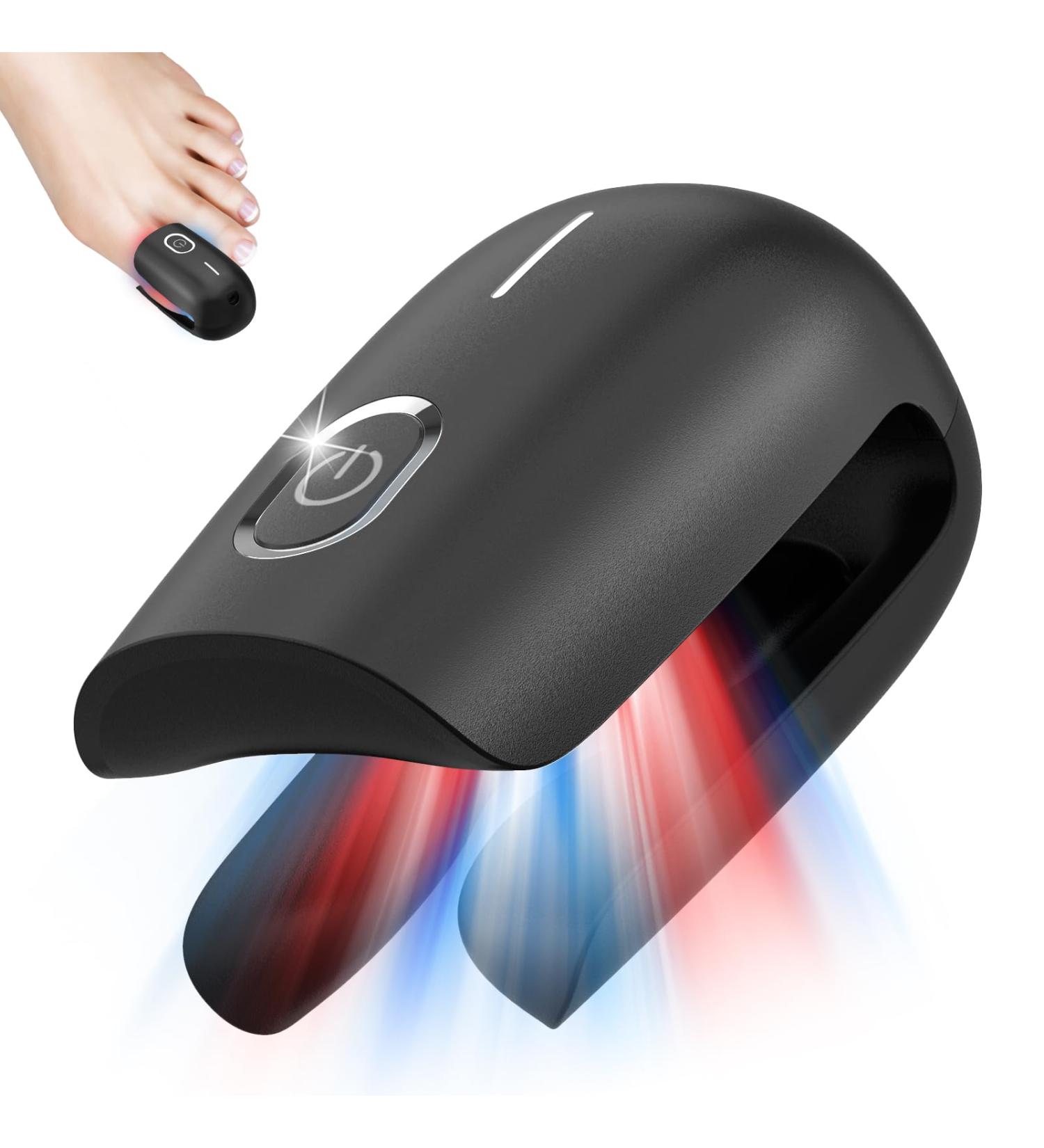 Ikeen Nail Fungus Treatment Device - Effective Onychomycosis Relief with Red & Blue Light Painless & Fast Fuzspilz Solution for Healthy Nails - Buy Online on GoSupps.com
