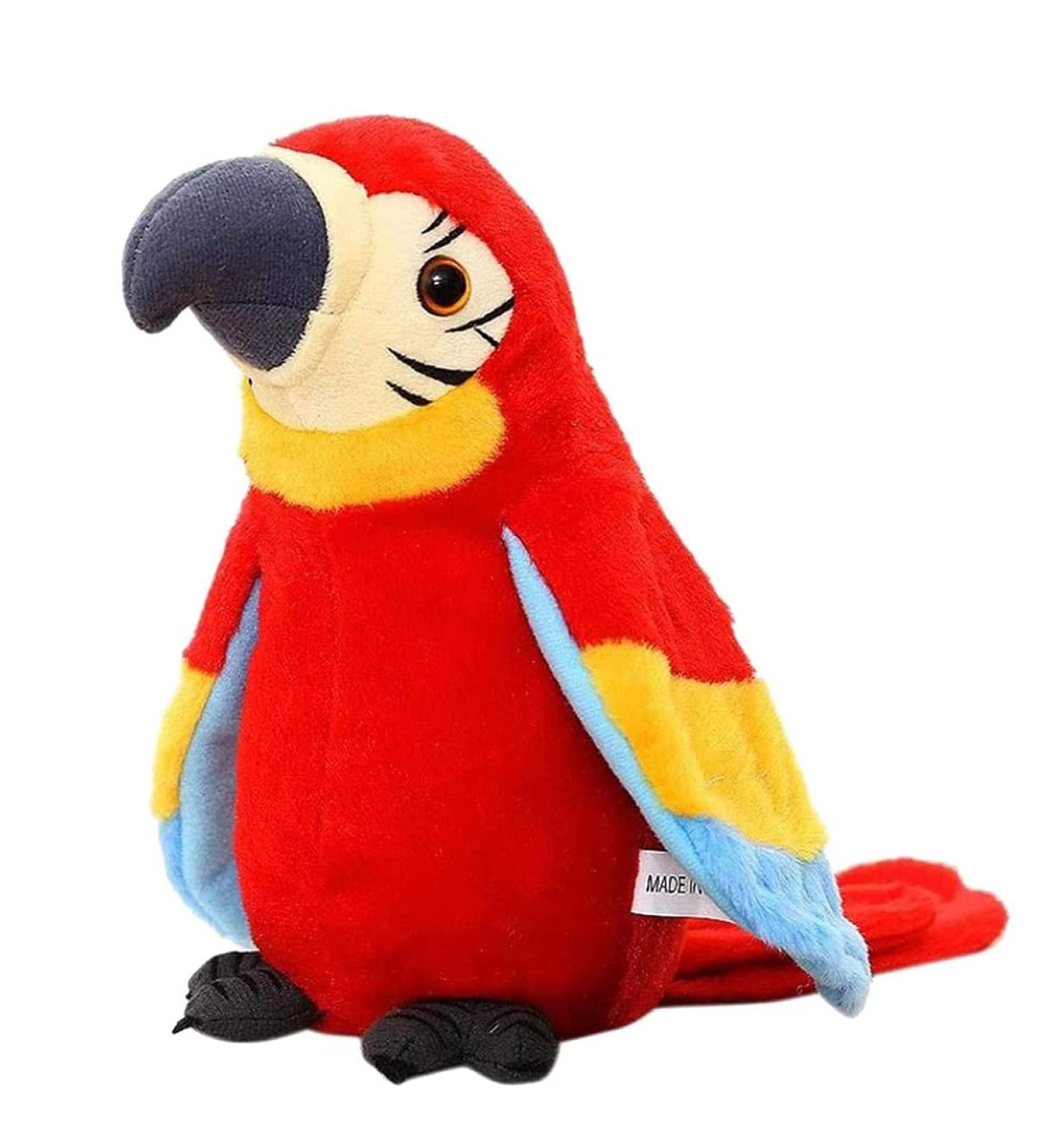iNszkoos Talking Parrot Toy - Electronic Mimicry Pet Plush for Kids | Educational Learning Tool | Funny Gift | Red - Buy Online on GoSupps.com