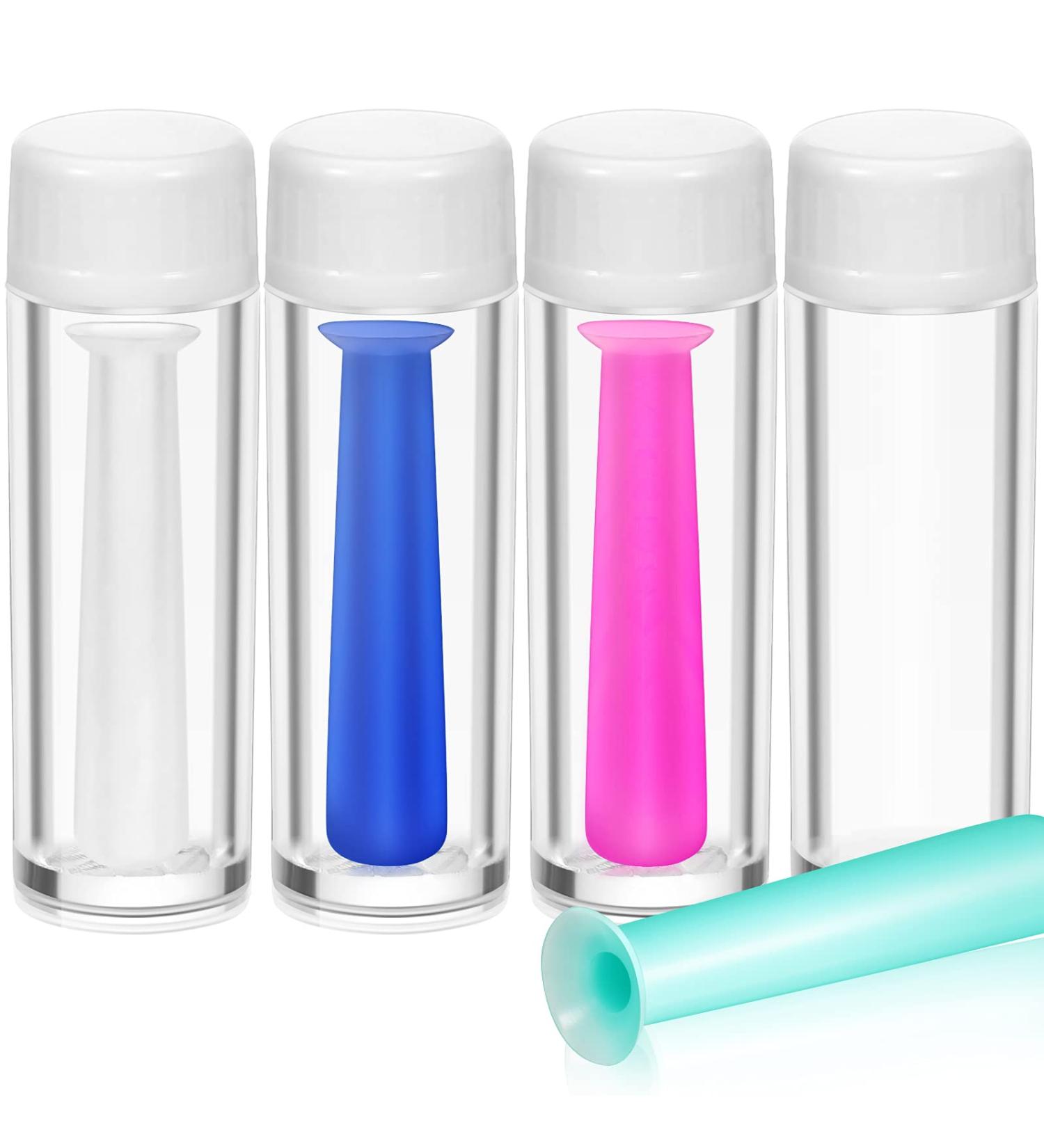 4 Pieces Silicone Contact Lens Inserter & Remover Set - Portable Daily & Monthly Lens Suction Holder for Travel and Outdoor Activities - Buy Online on GoSupps.com