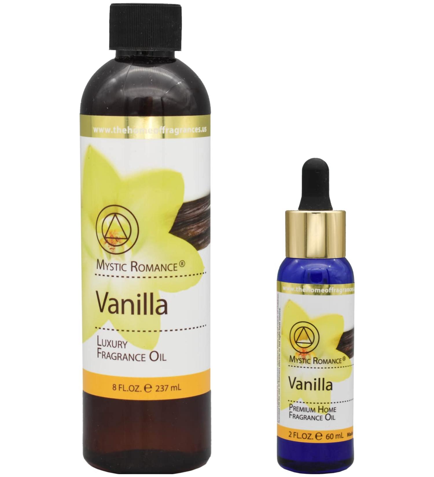The Home of Fragrances - Set of 2 Bottles of Fragrance Oils - 2oz & 8oz (Vanilla)