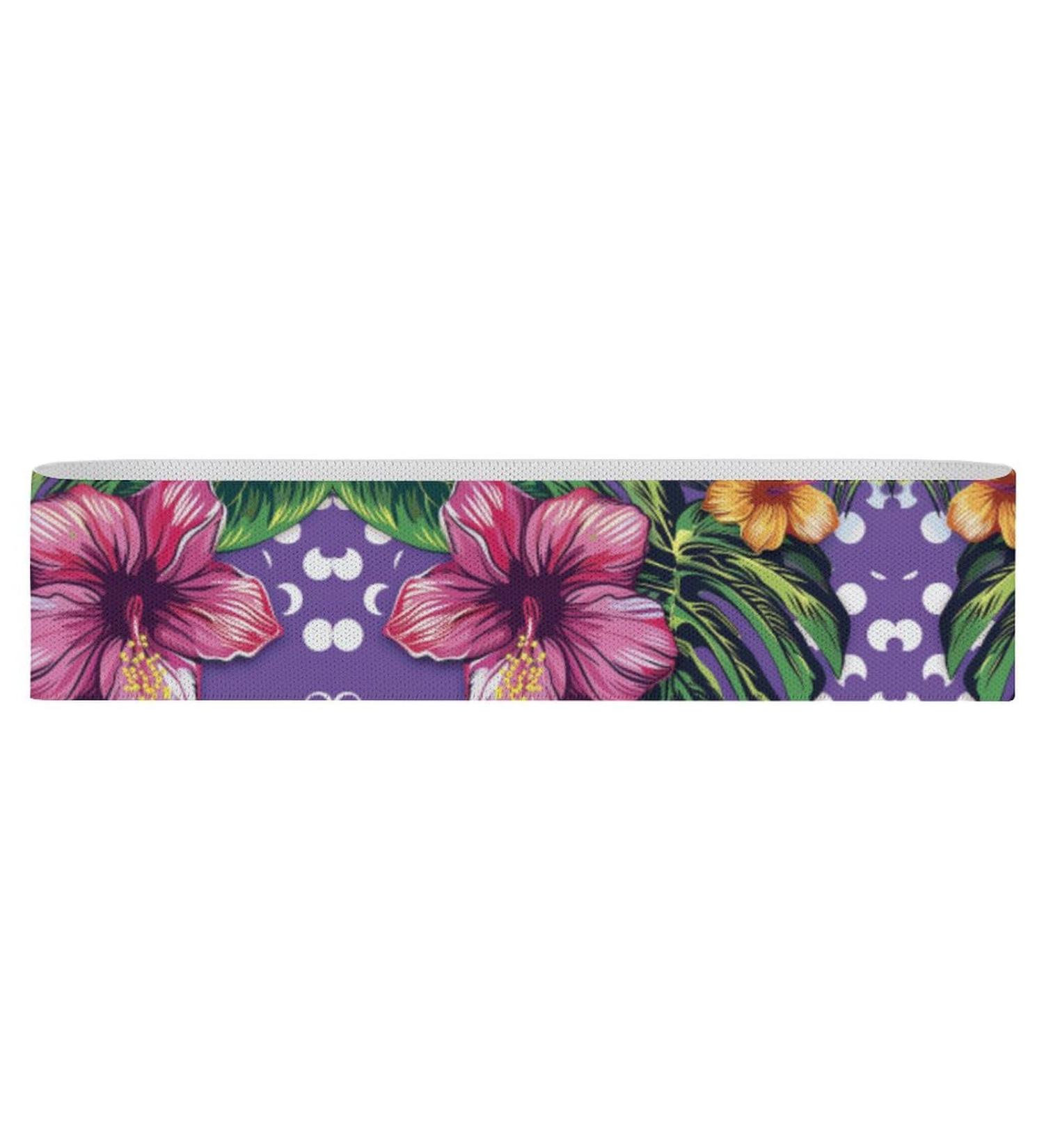 Shop Tropical Floral Resistance Bands | Elastic Fabric Exercise & Leg Bands for Optimal Fitness - Buy Online on GoSupps.com