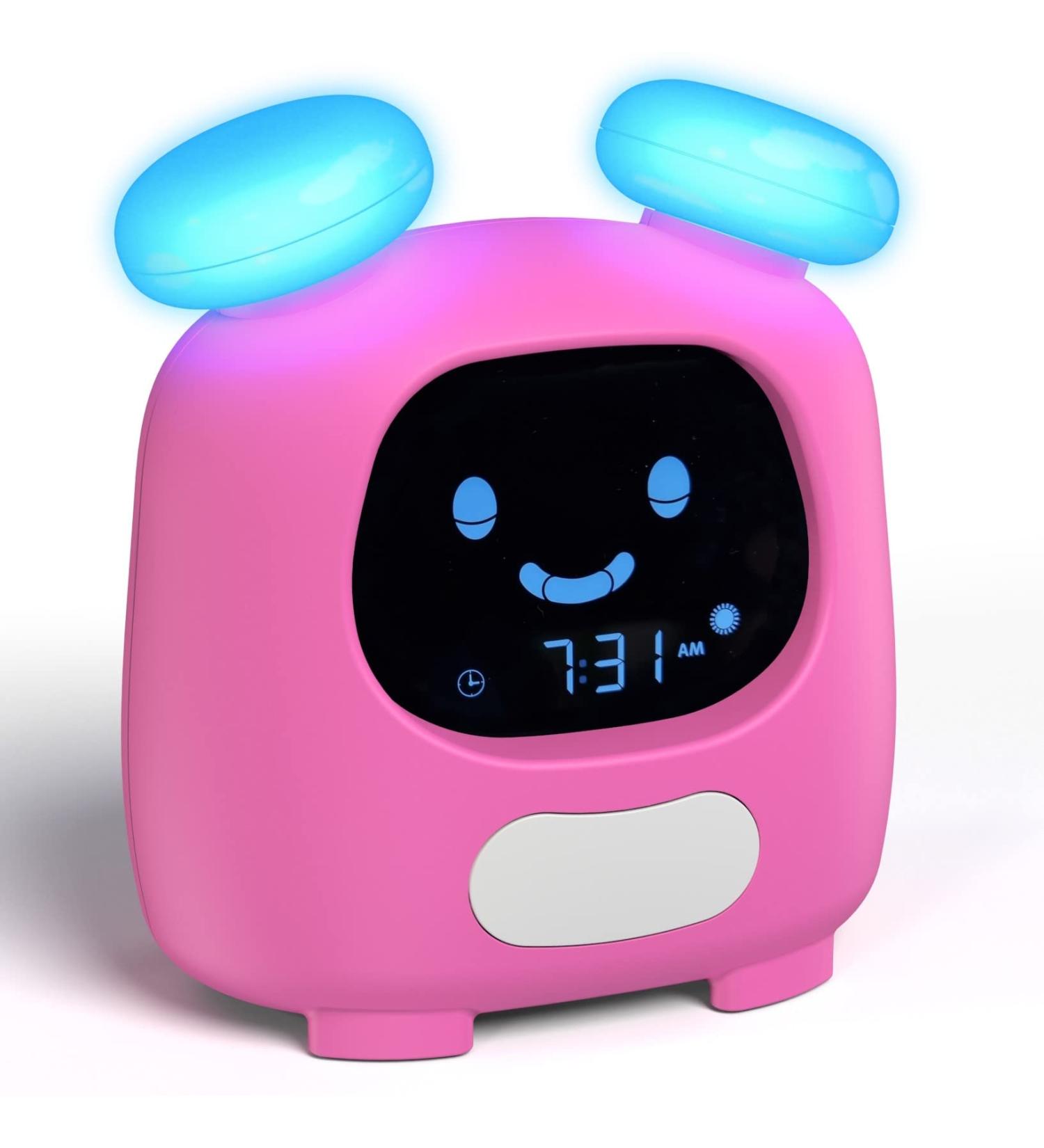 i-box Blinky Alarm Clock for Kids | Sleep Trainer & Night Light | Soothing Sounds & Lullabies | Ideal Gift for Christmas & Birthdays | Pink - One Size - Buy Online on GoSupps.com