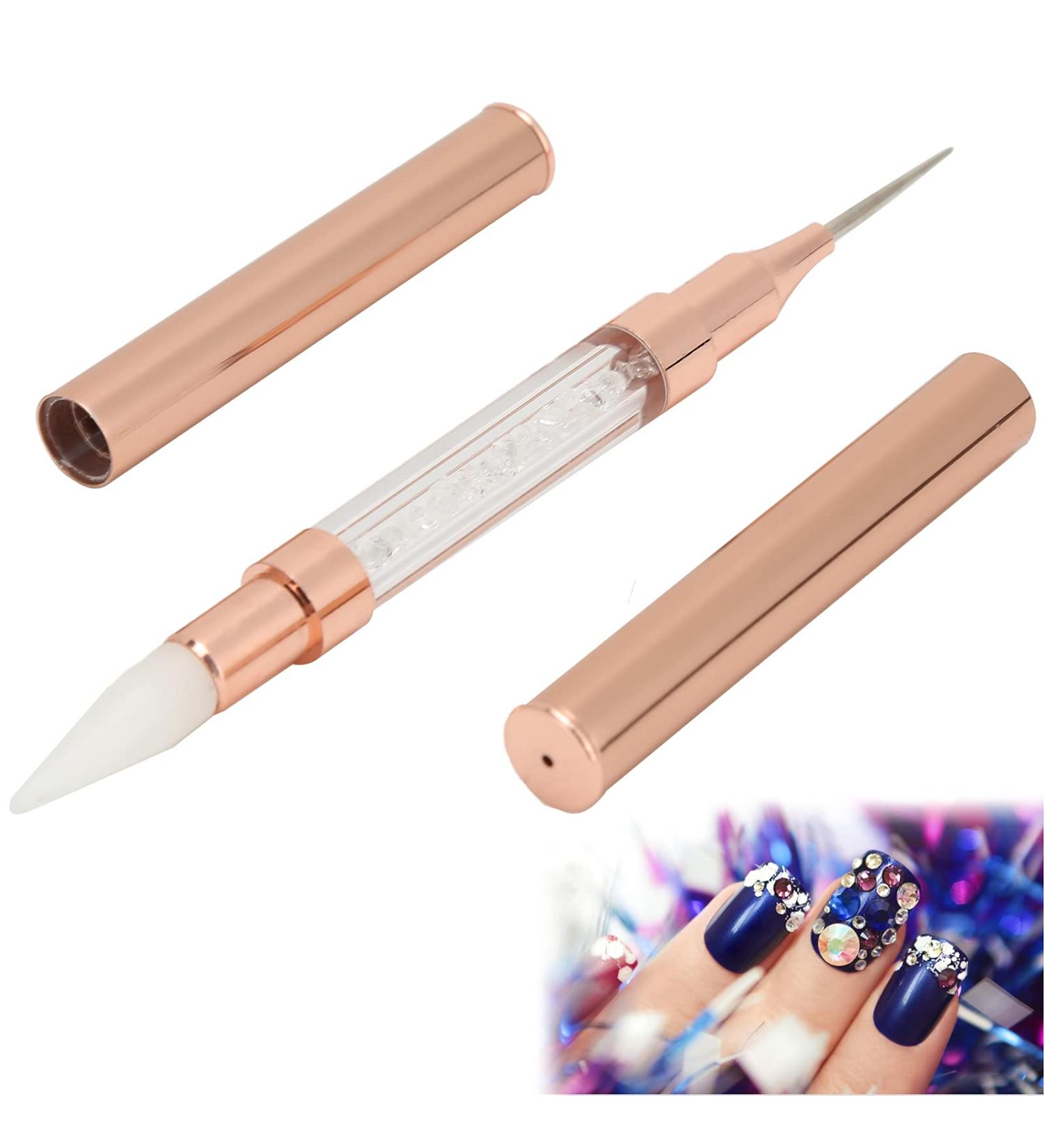Double-Sided Dotting Pen for Nail Art - Rhinestone Picker & DIY Decoration Tool (White) - Buy Online on GoSupps.com