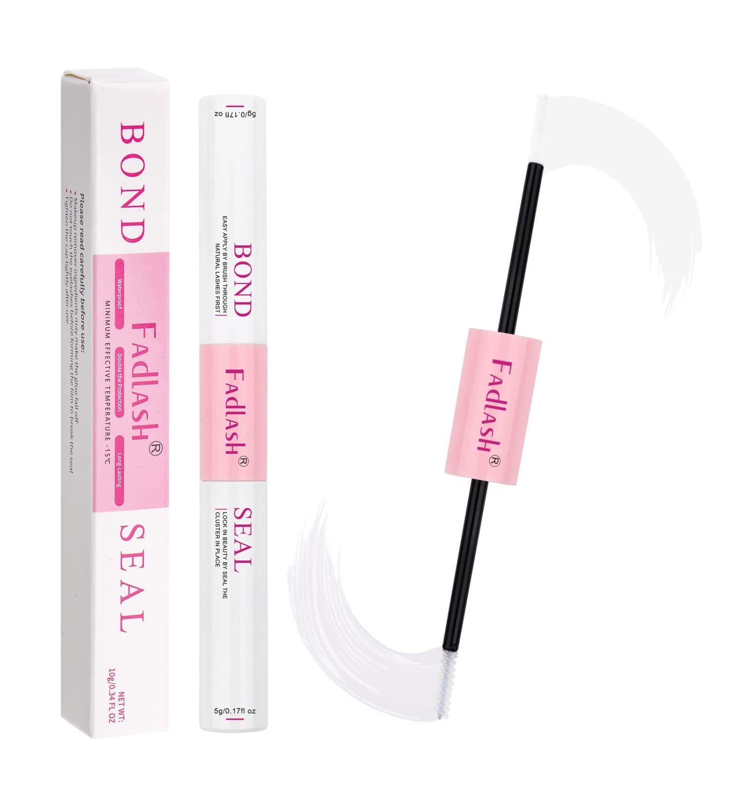 FADLASH Cluster Lash Glue | Strong Hold 48-72 Hours | Waterproof & Latex-Free | 0.2oz+0.2oz White Adhesive for DIY Eyelash Extensions - Buy Online on GoSupps.com