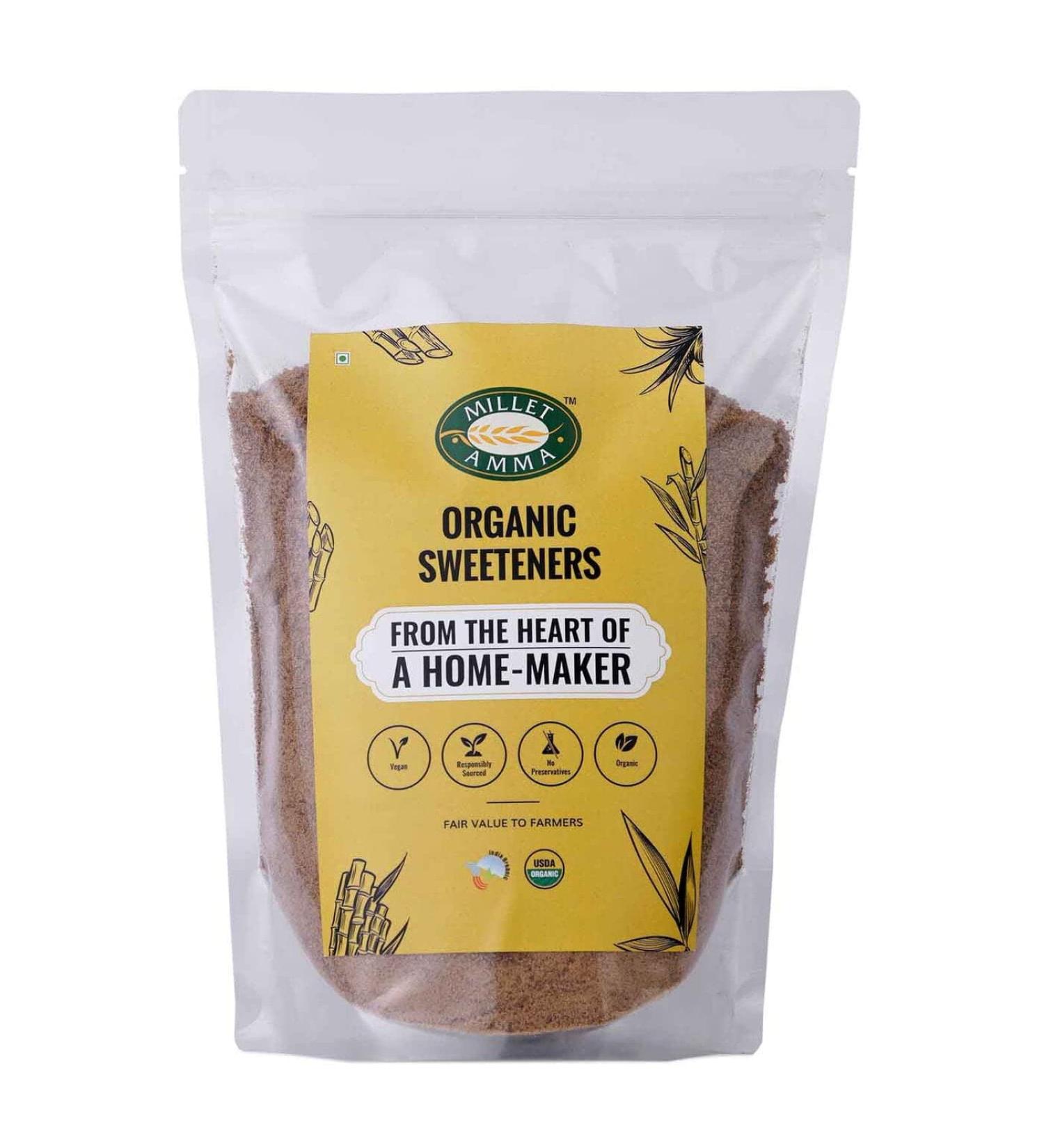 Buy Millet Amma Bio-Jaggery Powder 1kg - Natural Sweetener Rich in Minerals & Antioxidants No Preservatives Gut Health Benefits - International Shipping Available - Buy Online on GoSupps.com