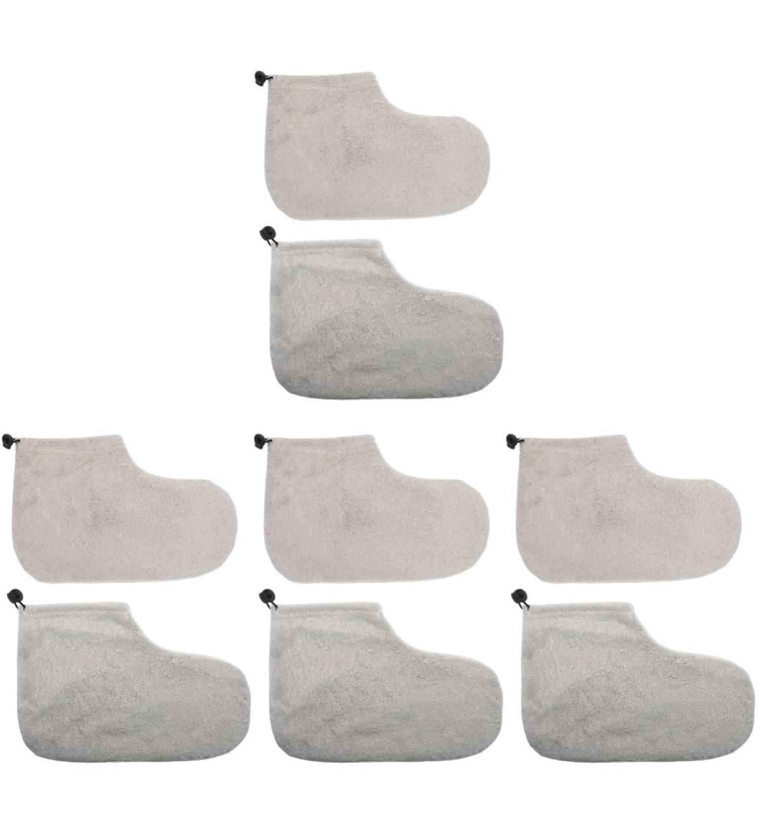 FRCOLOR 4 Pairs Wax Therapy Warm Foot Cover Paraffin Foot Treatments Foot Spa Cover Pedicure Foot Cover Beauty Wax Foot Wrapping Cover Moisturizing Gloves Paraffin Wax Accessory Plush - Buy Online on GoSupps.com