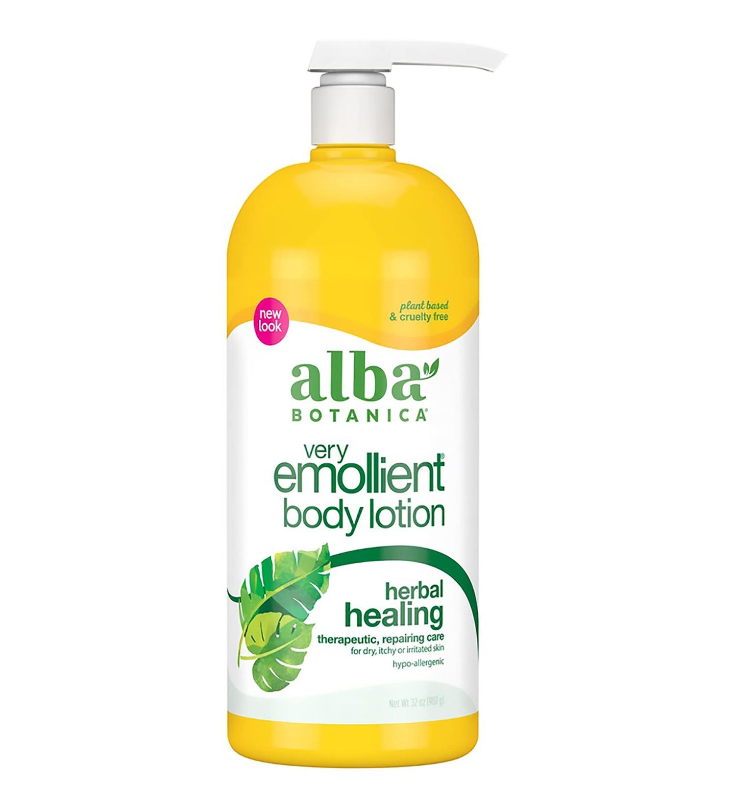 Alba Botanica Very Emollient Herbal Healing Body Lotion 32 oz - Nourishing & Moisturizing - Buy Online on GoSupps.com